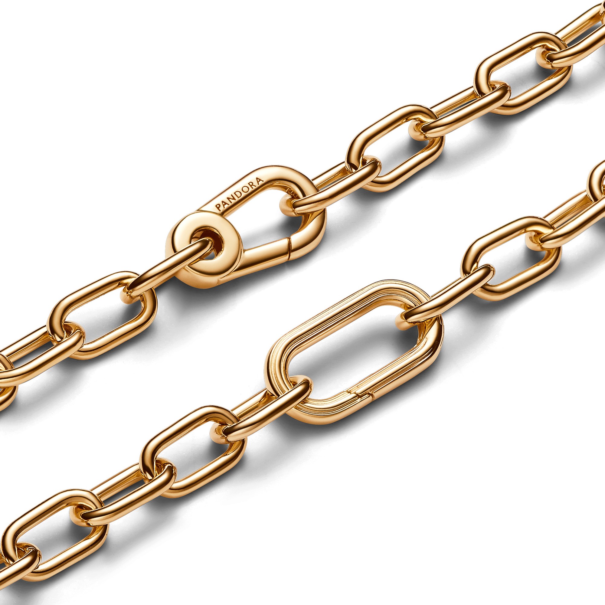 Pandora ME - Halskette mit Gliedern - Gelbgold Vergoldung - 50 cm Ansicht 2 – Ansicht 2