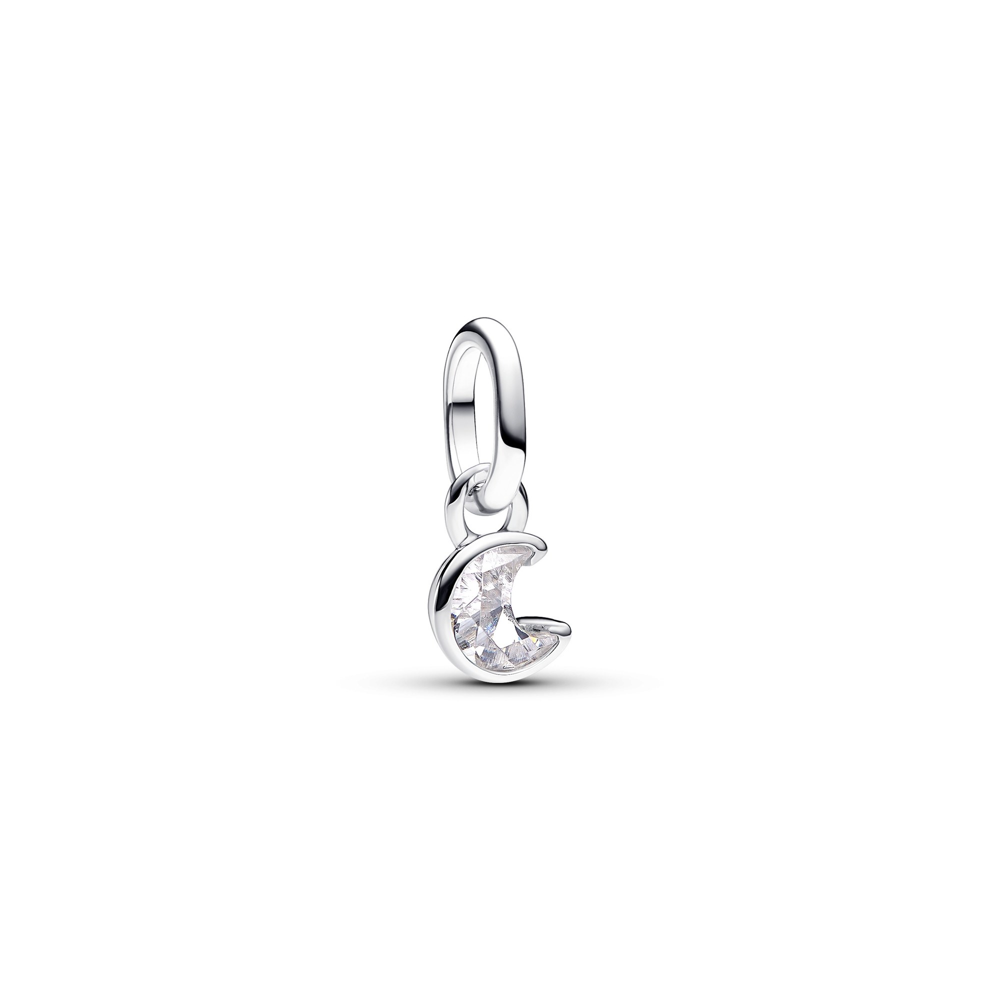 Pandora ME Funkelnder Mond Mini-Charm-Anhänger - Sterling Silber - Zirkonia klar