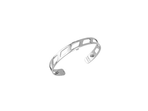 Les Georgettes Armreifen 7031688 RUBAN Silber 8 mm mit modernem Design, filigraner Struktur und glänzender Oberfläche, ideal für stilvolle Akzente am Handgelenk.