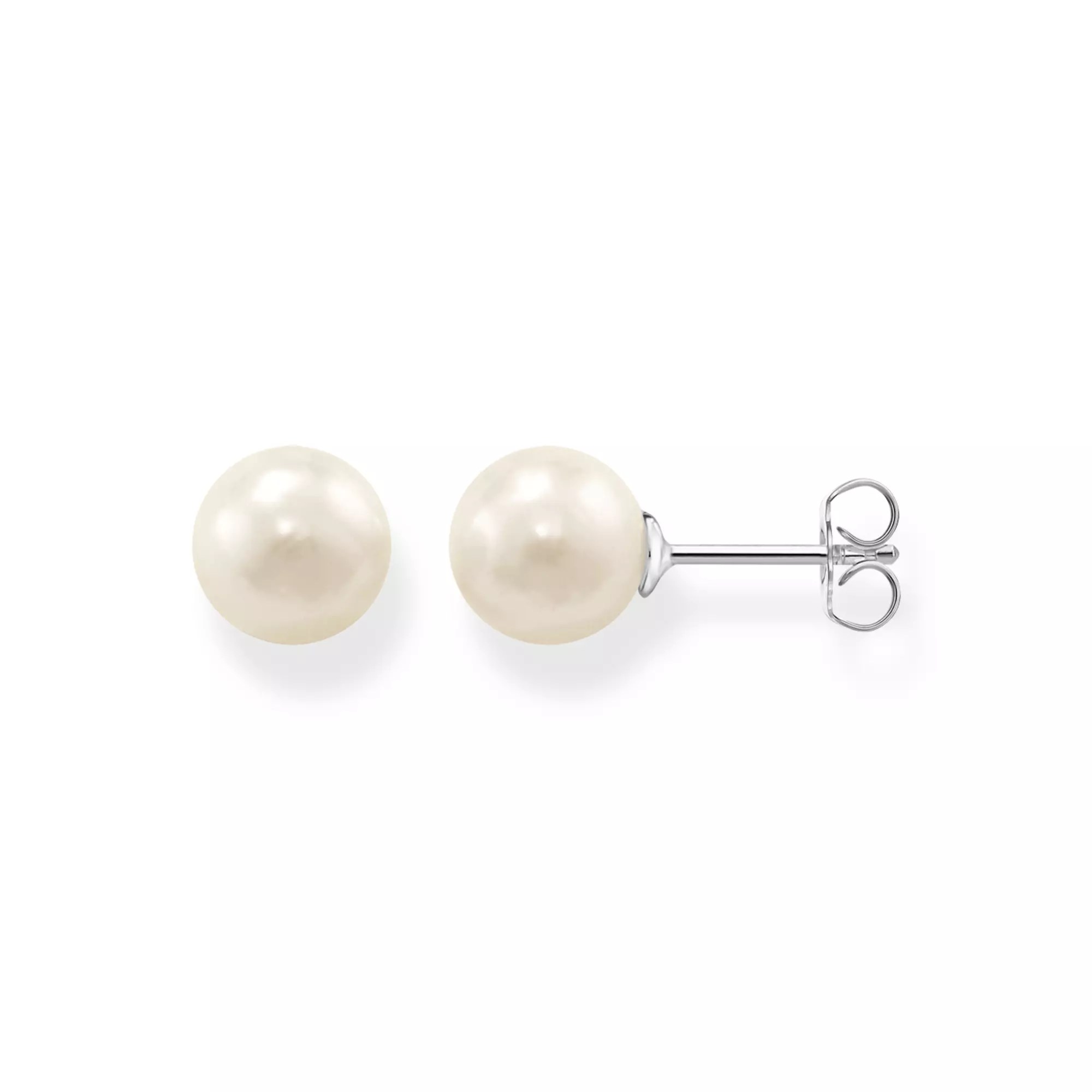 Thomas Sabo Perlenohrstecker groß – Silber