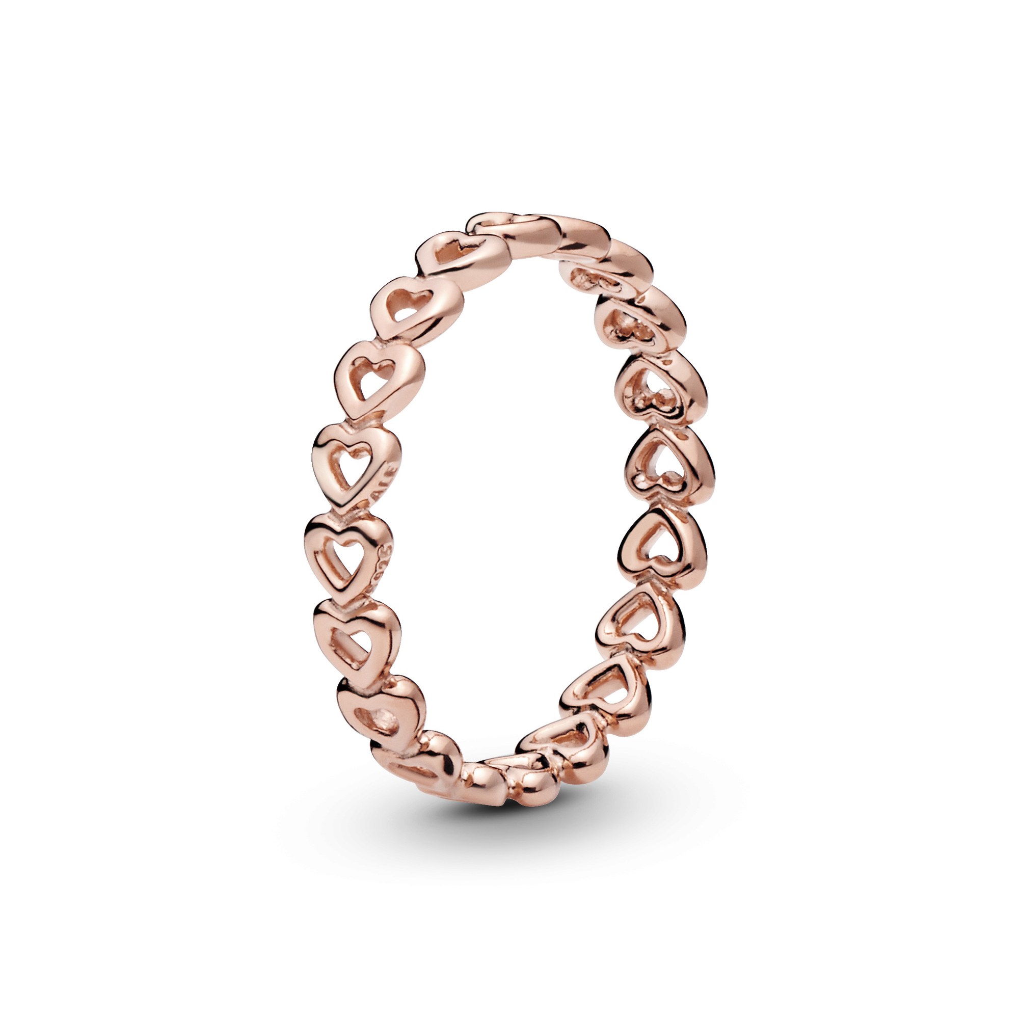 PANDORA Gereihte Herzen - Ring - PANDORA Rose