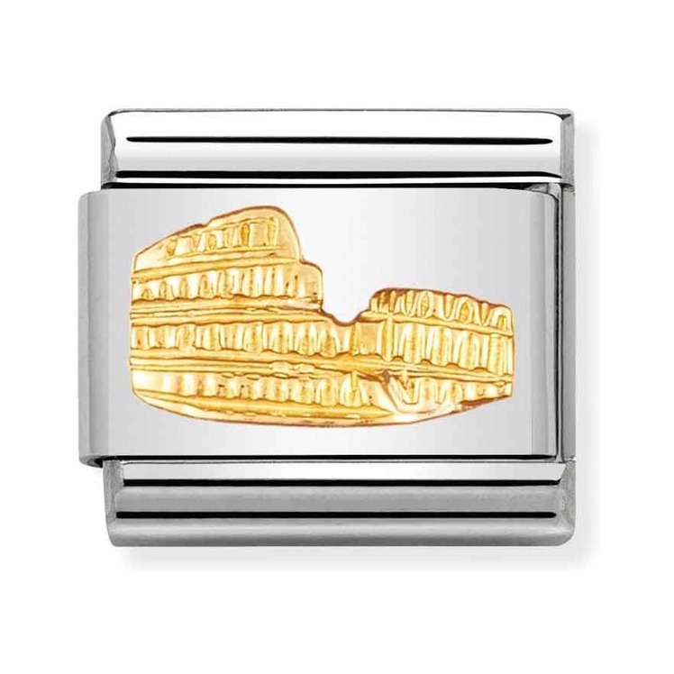 Nomination Composable Classic Charm Kolosseum - Edelstahl, Gelbgold