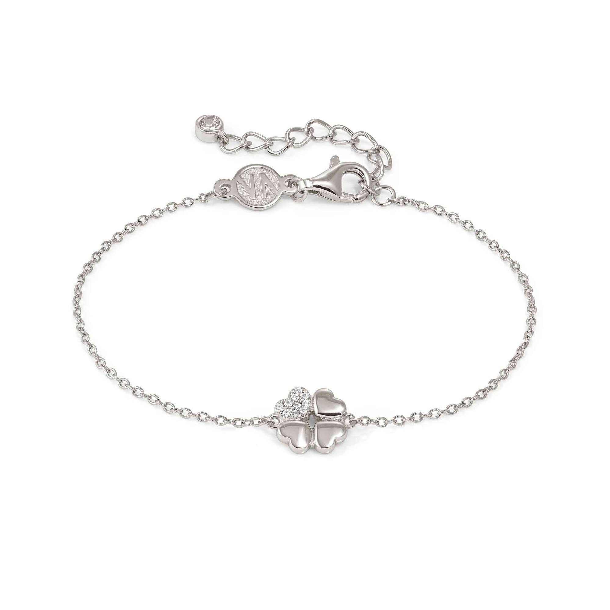 Nomination Petit Sparkle - Sterling Silber Armband - GlücksKleeblatt - Zirkonia - 16-19 cm – Ansicht 2