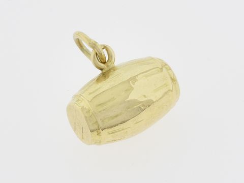 Gold Anhänger Fass 585 Gold wunderschön, Hersteller Juwelier Harnisch, detailreich gearbeitet, elegant und zeitlos, ideal für jeden Anlass und als besonderes Geschenk.