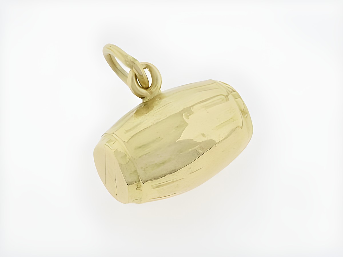 Gold Anhänger Fass 585 Gold wunderschön, Hersteller Juwelier Harnisch, detailreich gearbeitet, elegant und zeitlos, ideal für jeden Anlass und als besonderes Geschenk.