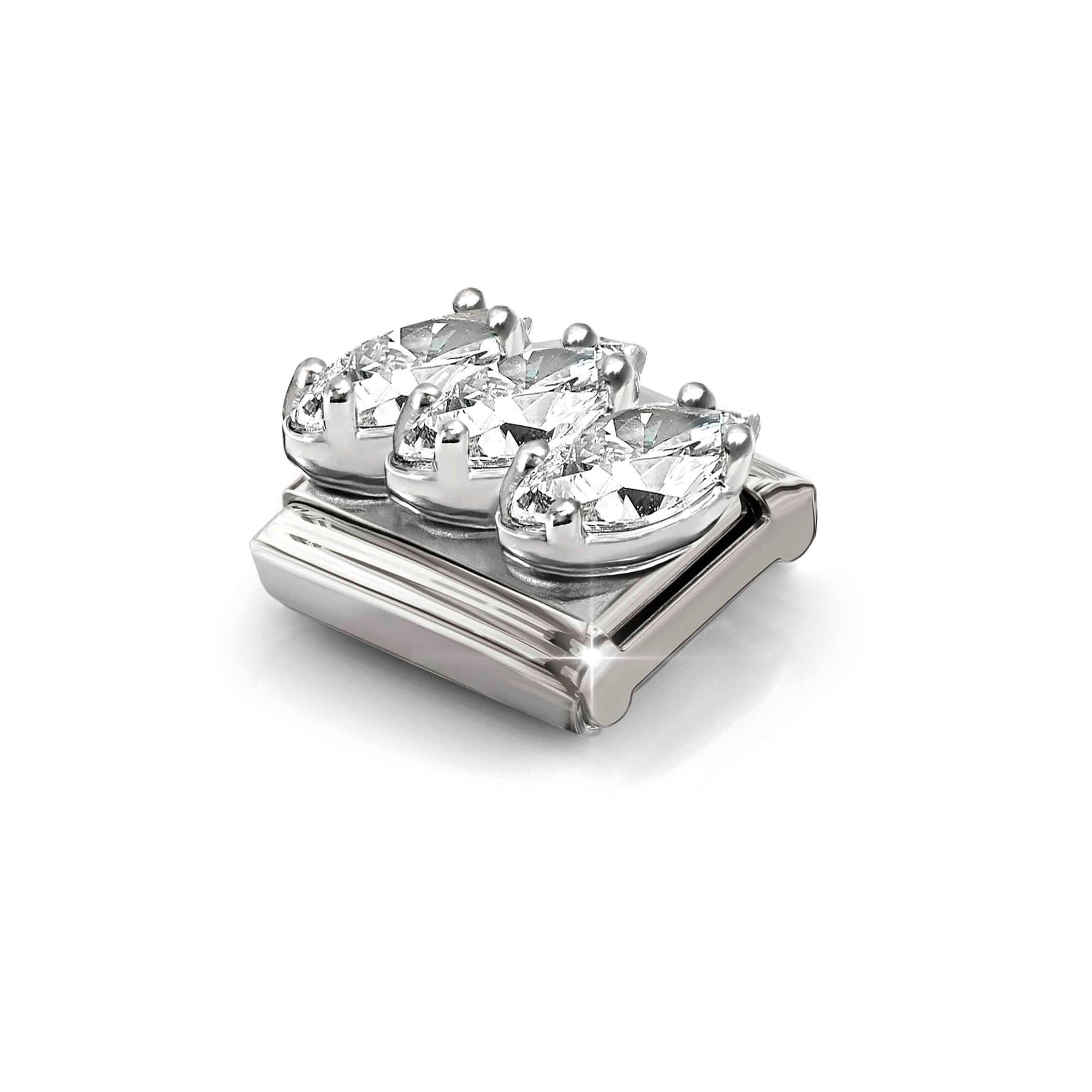 Nomination Classic Sterling Silber charm - Triplette - Zirkonia – Ansicht 5