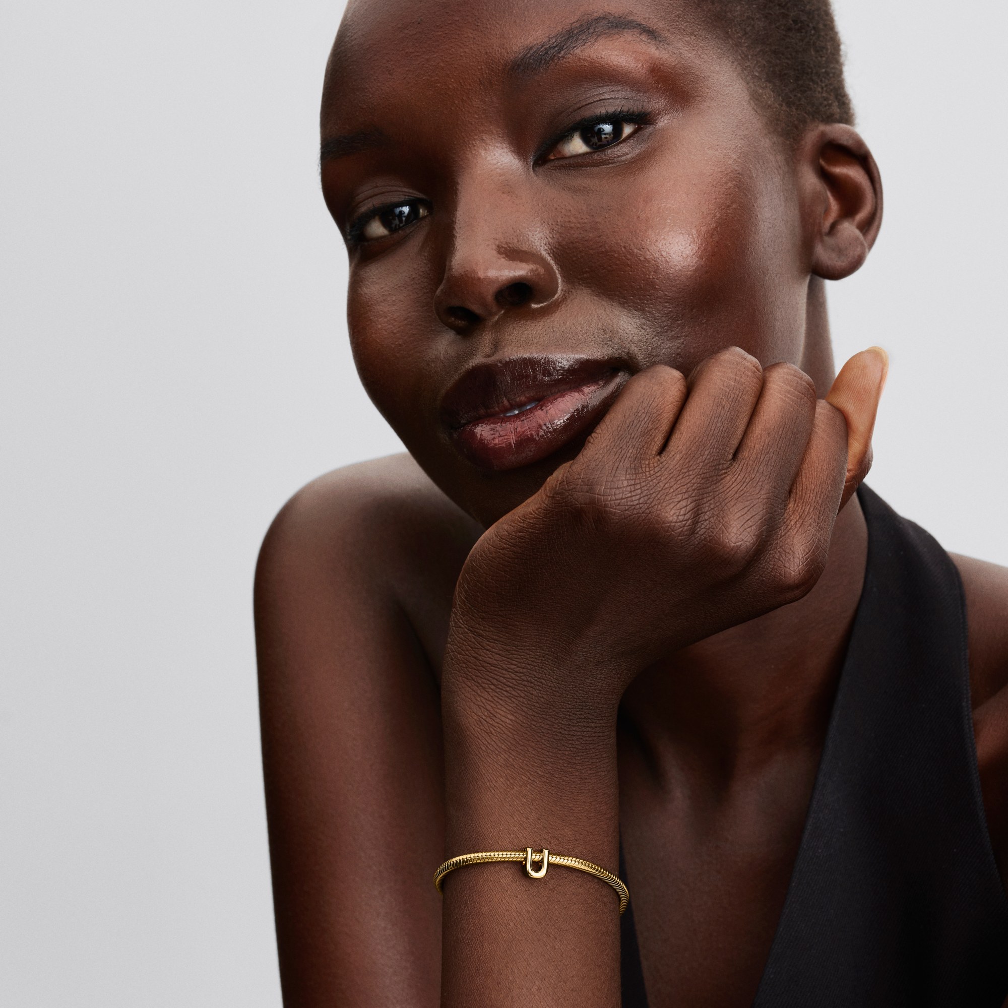 Pandora Buchstabe U - Alphabet - Mini Charm Gelbgold Vergoldung – Ansicht 4