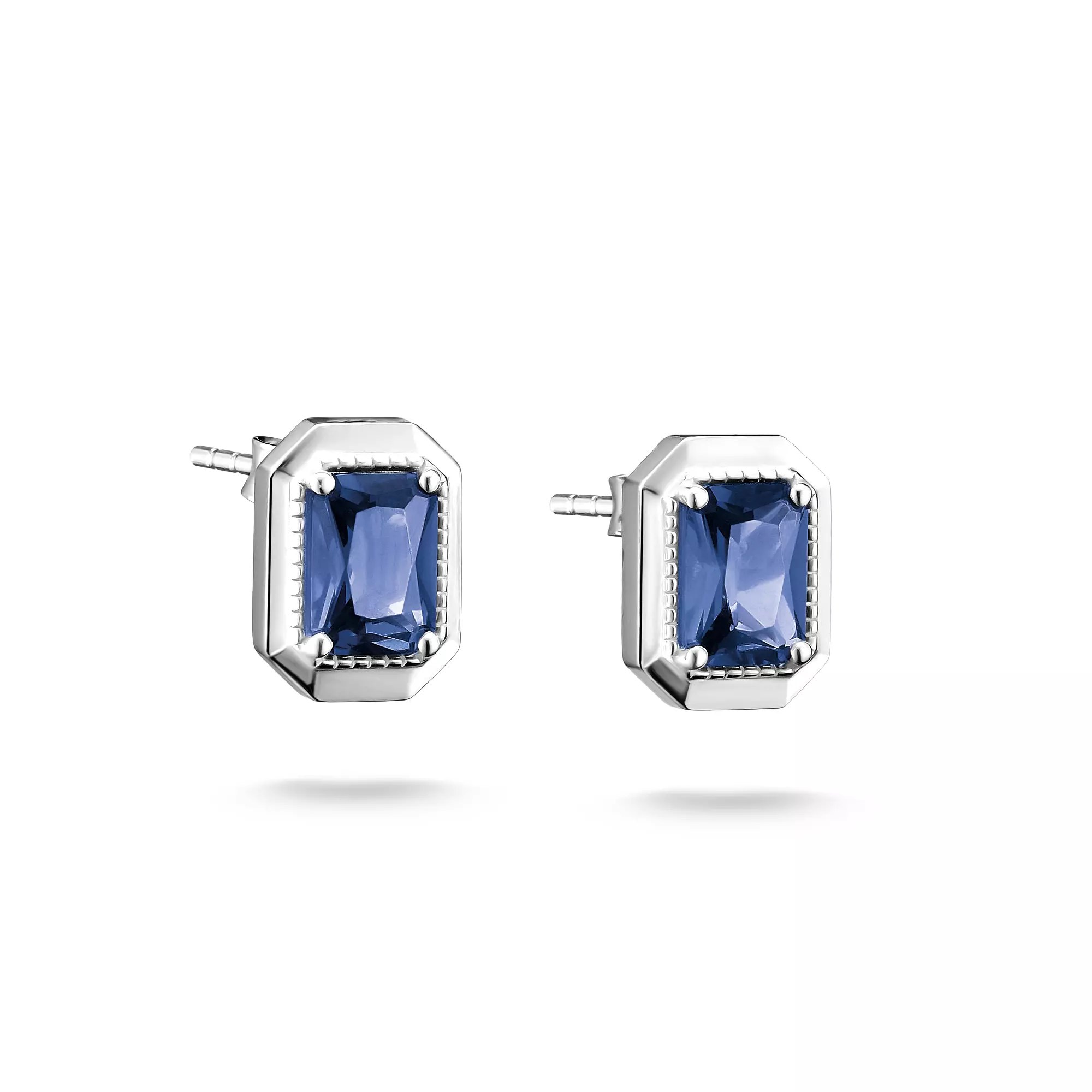 Thomas Sabo ELYNDRA - Ohrstecker - Sterling Silber recy. & Nano-Kristall - blau