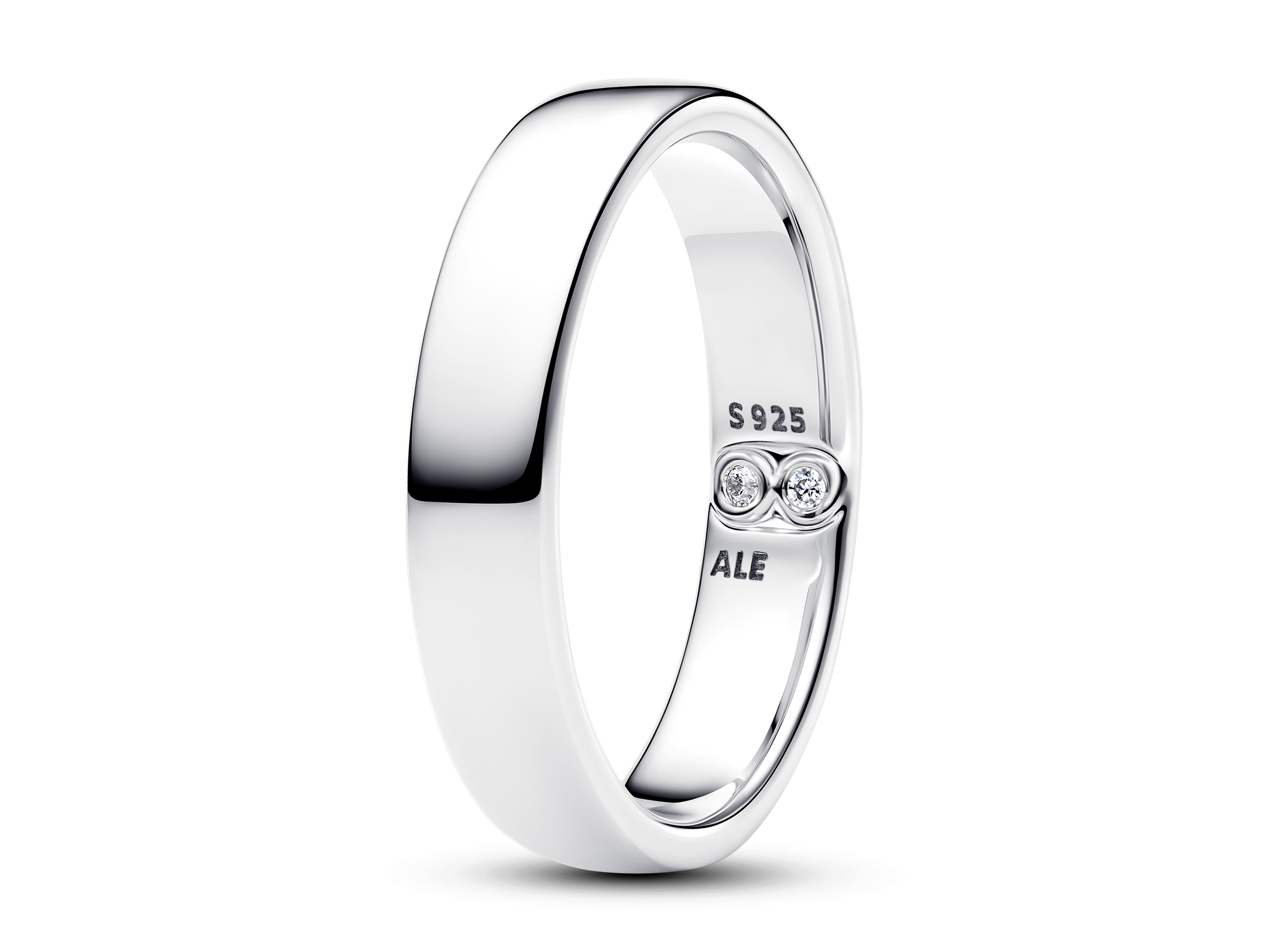Pandora 194776C01-60 - Klassischer Bandring - Sterling Silber - Zirkonia - Gr. 60