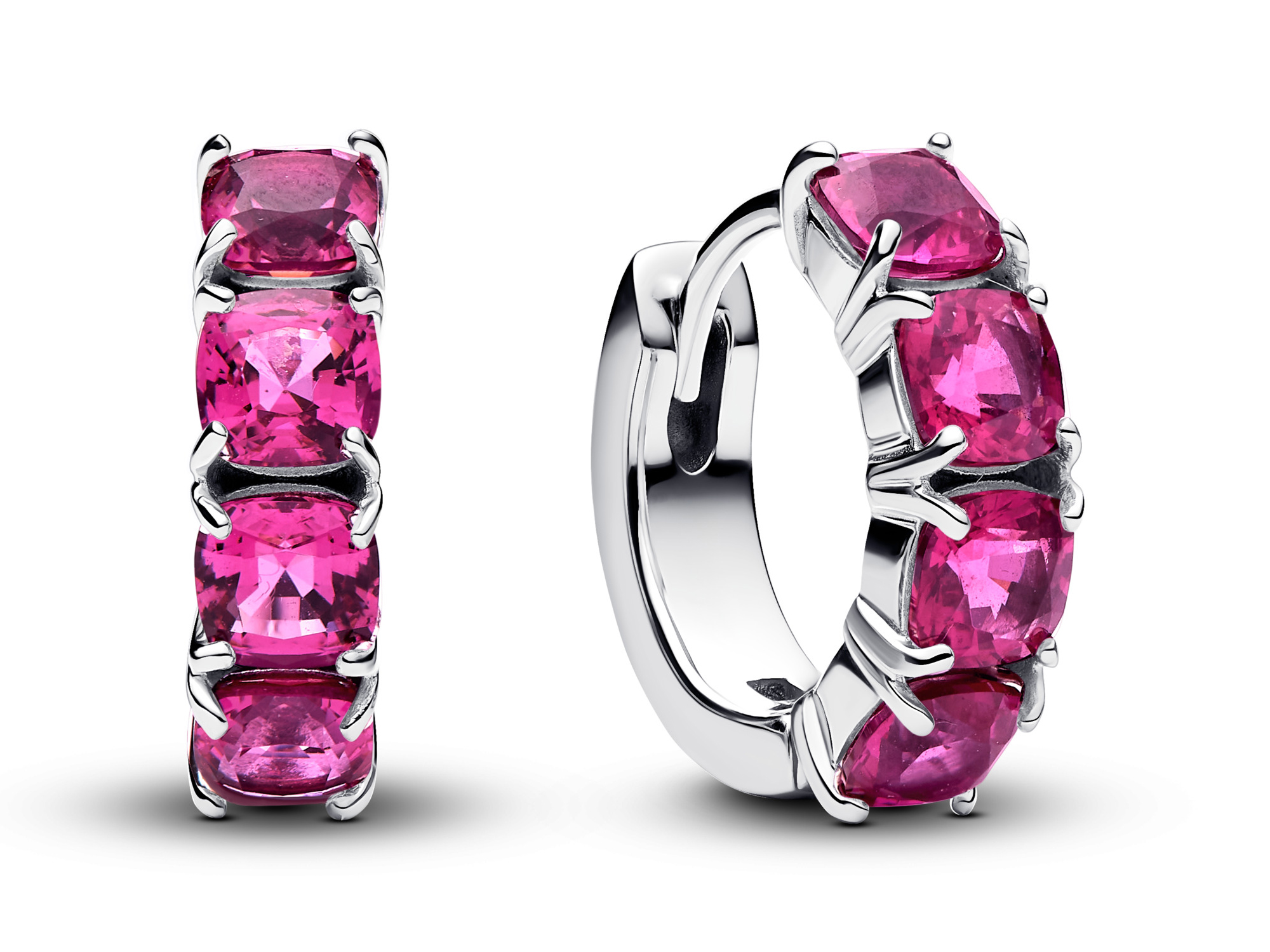 Pandora 293851C02 - pinke Creolen - Sterling Silber