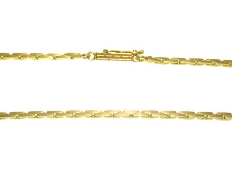 Goldkette Ankerkette vierkant Gold 333 Länge 44cm 1,5mm von Juwelier Harnisch mit einem hochwertigen Verschluss, ideal für den täglichen und festlichen Gebrauch.
