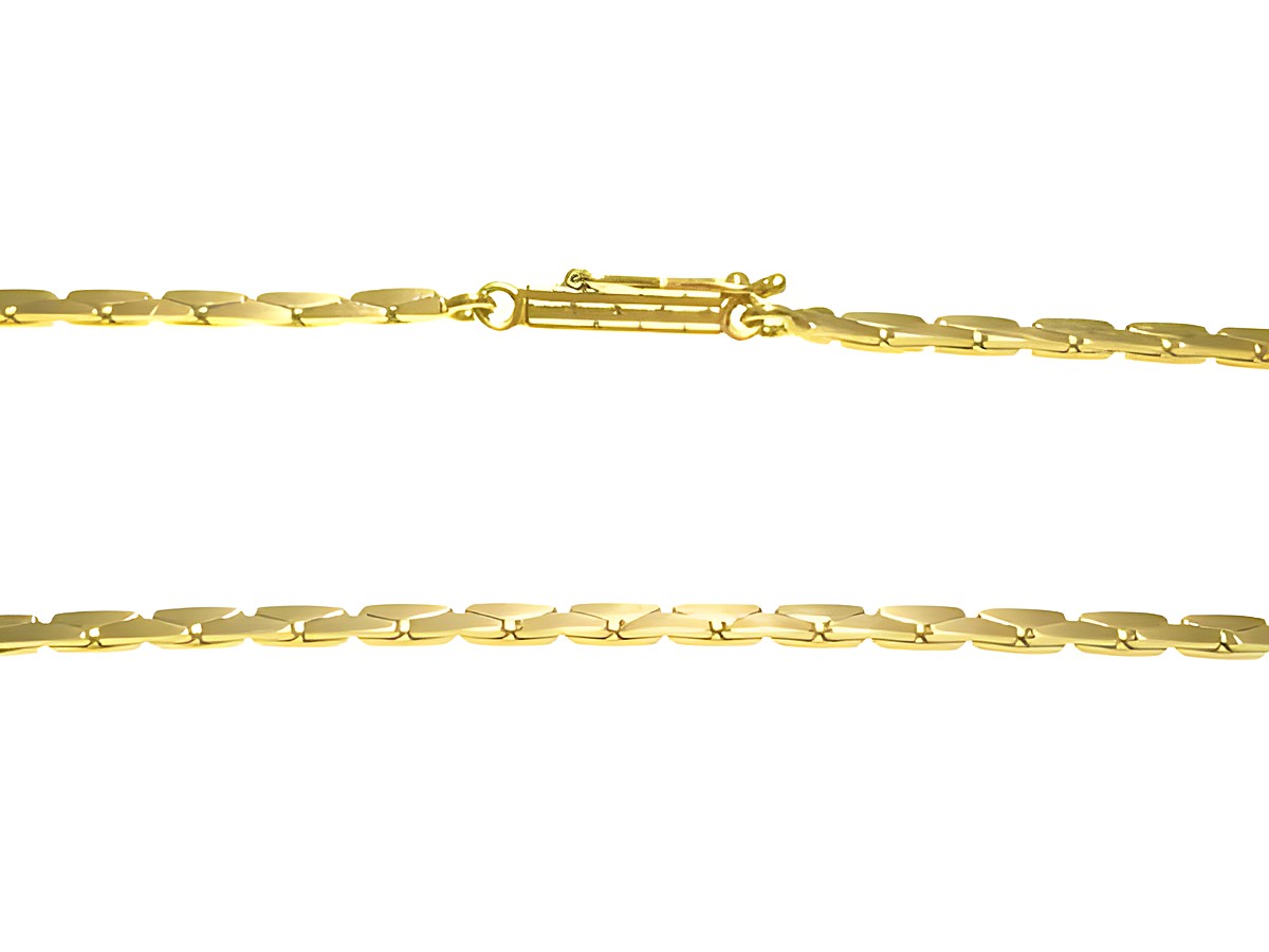 Goldkette Ankerkette vierkant Gold 333 Länge 44cm 1,5mm von Juwelier Harnisch mit einem hochwertigen Verschluss, ideal für den täglichen und festlichen Gebrauch.