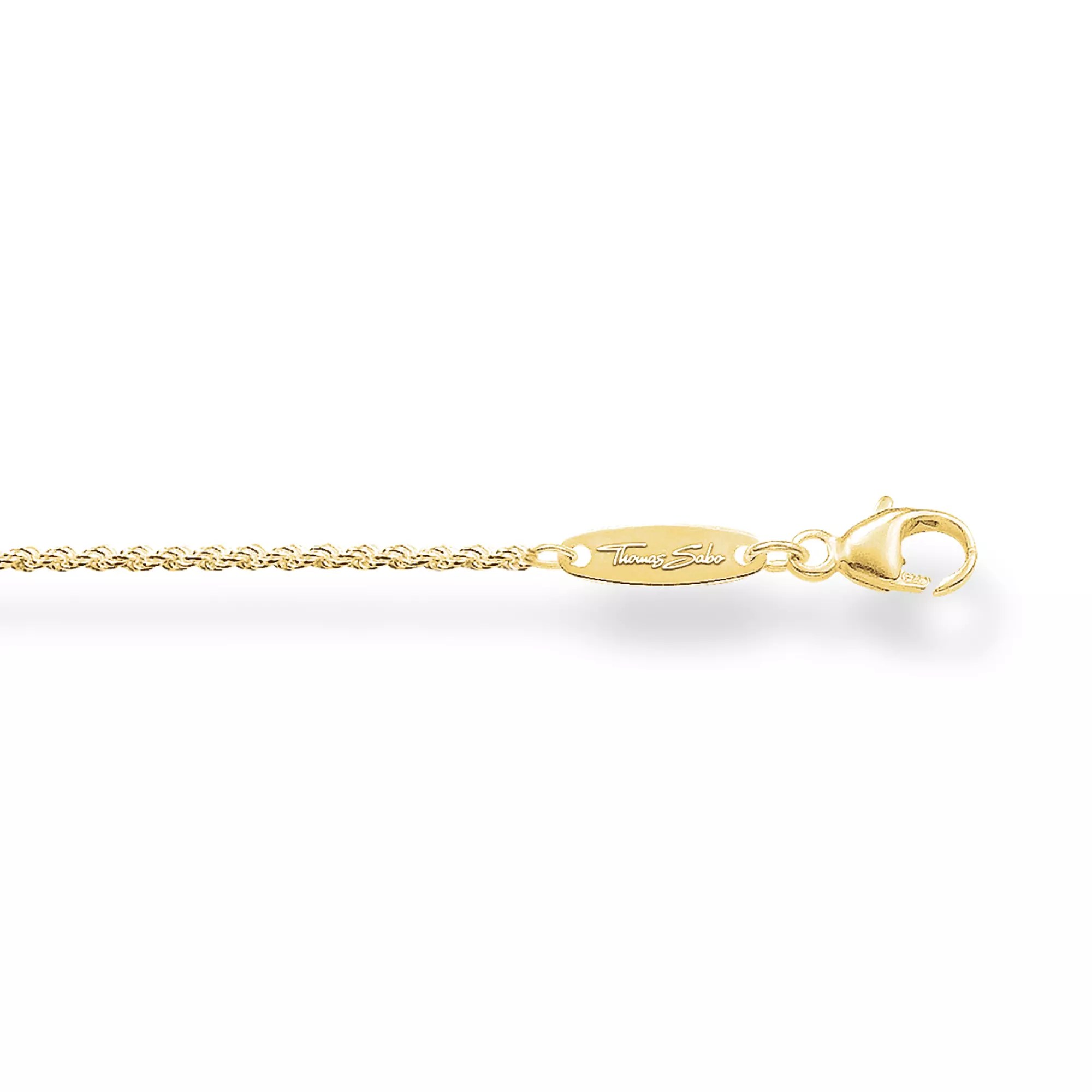 Thomas Sabo Kordelkette - 50 cm - Silber vergoldet Gelbgold – Ansicht 2
