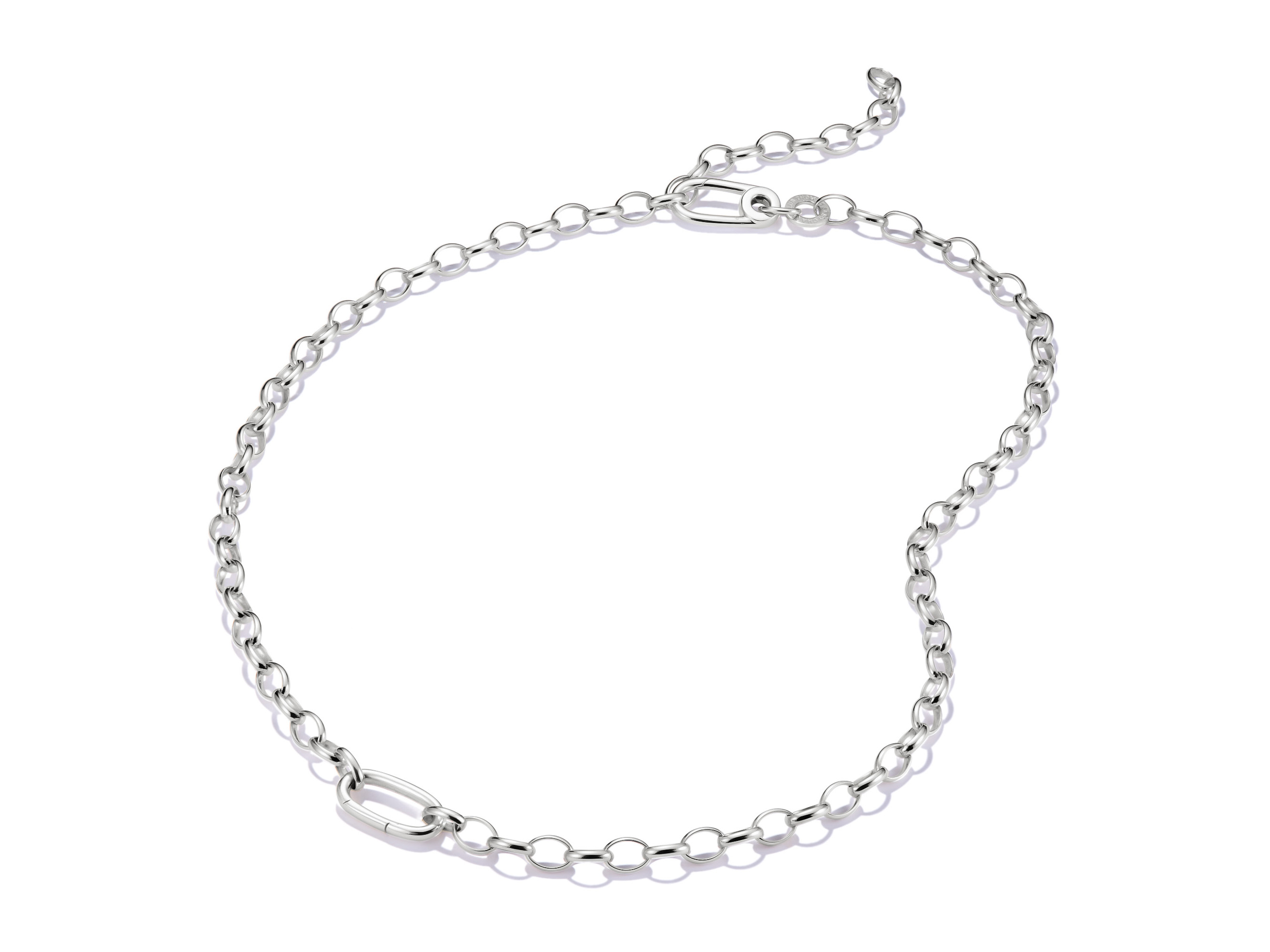 Charm Kette aus Silber von Thomas Sabo mit Connect Link, 50 cm lang, elegant und modern für individuelle Gestaltung im Charm Club CONNECT.