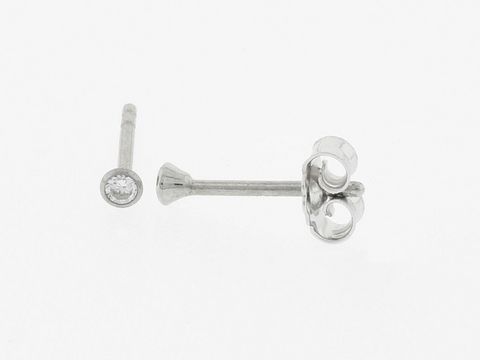 Silber Ohrringe Kelch Silber 2,2 mm Zirkonia Stecker vom Hersteller Juwelier Harnisch mit funkelndem Zirkonia. Ideal für elegante Anlässe und lässige Outfits.