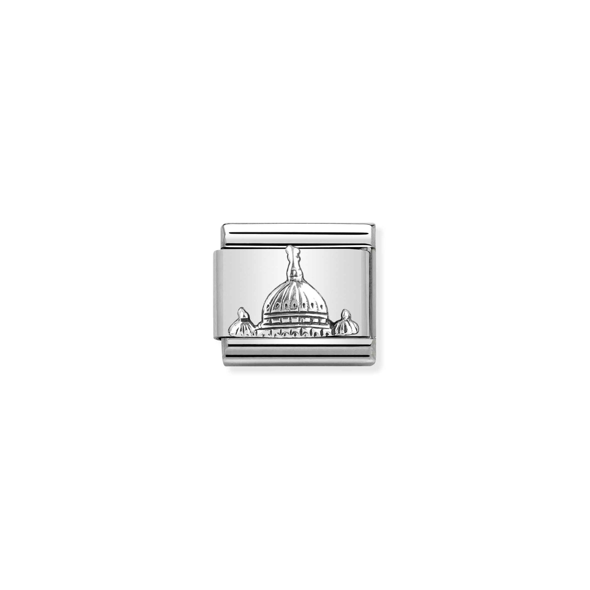 Nomination Composable Classic Charm Kuppel Petersdom - Edelstahl, Sterling Silber