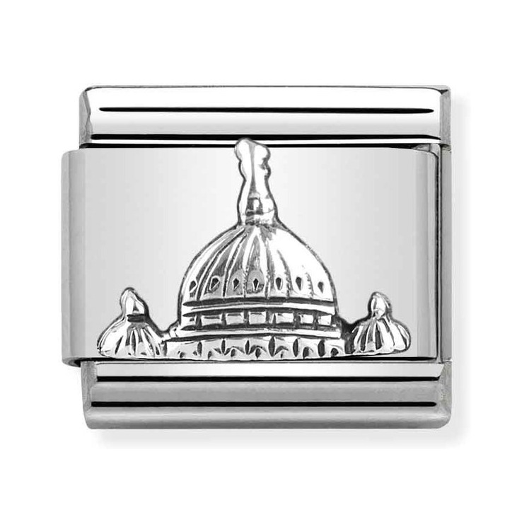 Nomination Composable Classic Charm Kuppel Petersdom - Edelstahl, Sterling Silber