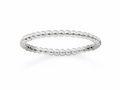 Ring von Thomas Sabo TR2122-001-12-52 in Größe 52 aus Silber mit einer geschliffenen, kugeligen Struktur für eleganten Schmuckstil.