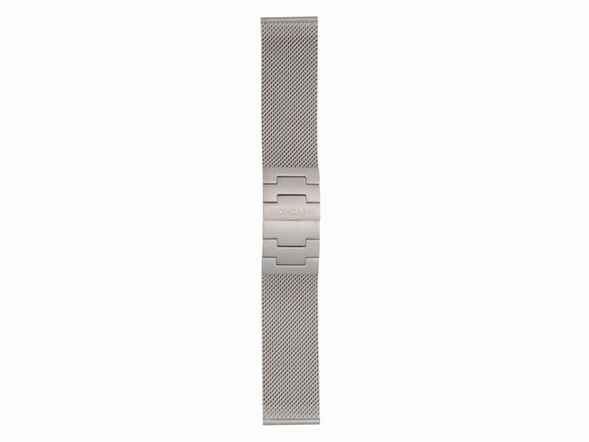 Metallarmband FMM.12622.ST.2.K von Mondaine, milanaise Edelstahl-Design, 22 mm, geeignet als Ersatz für Mondaine Uhren, schick und modern im Aussehen.