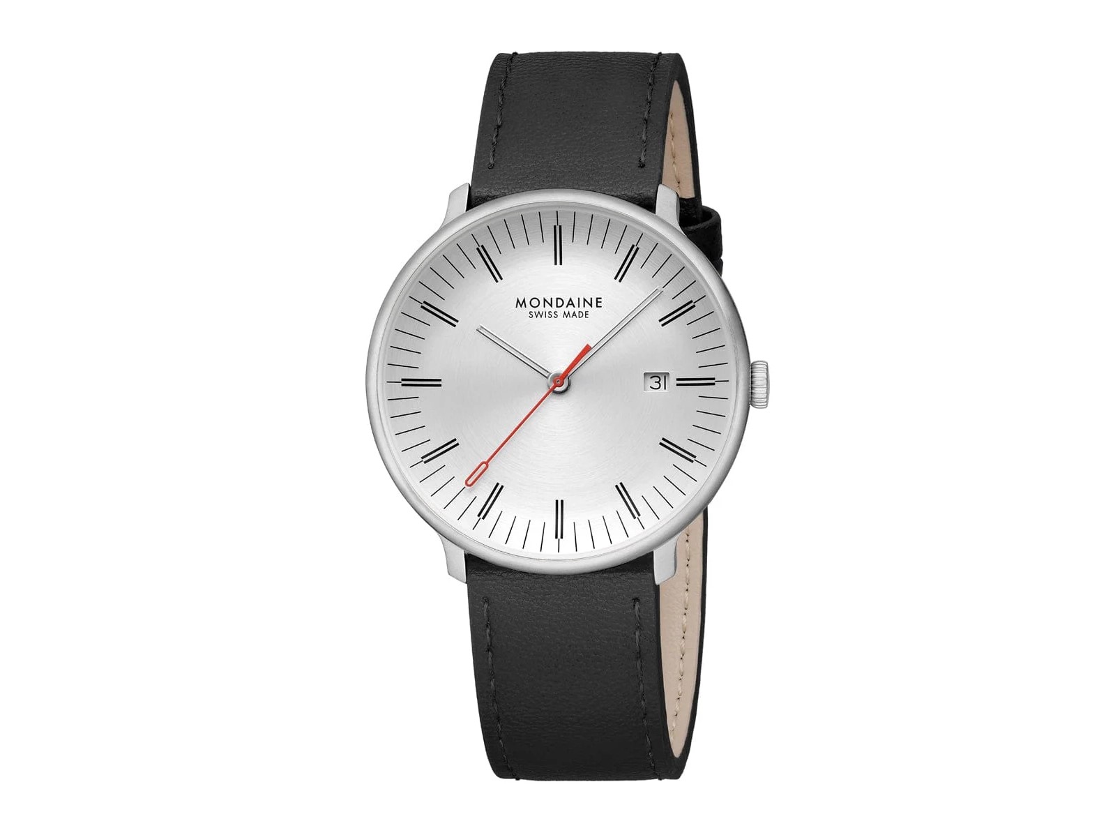 Mondaine Uhr MLE.41210.LBV - Doppio - Schwarz - 41 mm