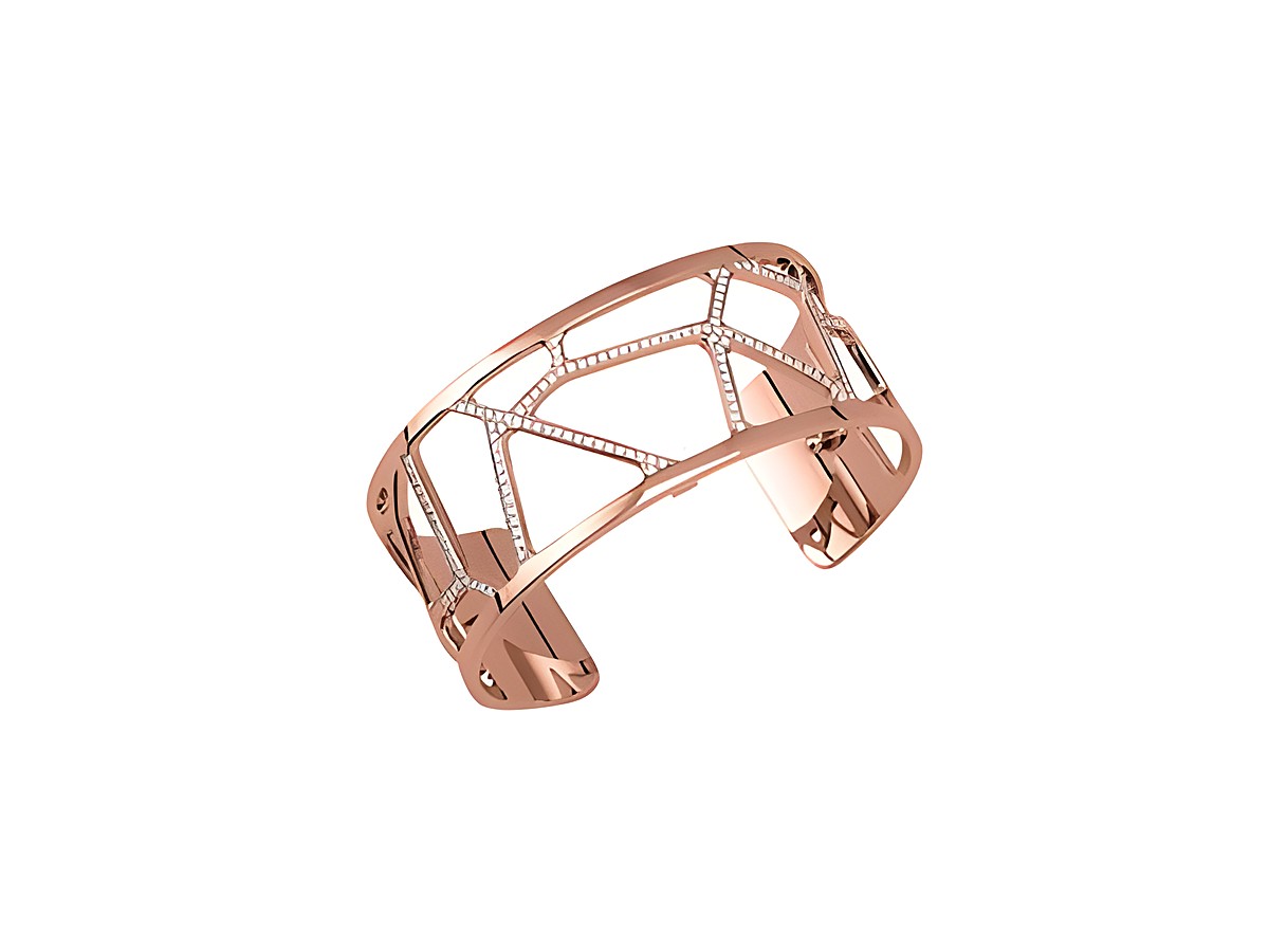 Modischer Armreifen aus Roségold von Les Georgettes, Modell Les Précieuses, mit elegantem Design und Details, 25 mm breit und ideal für stilvolle Akzente.