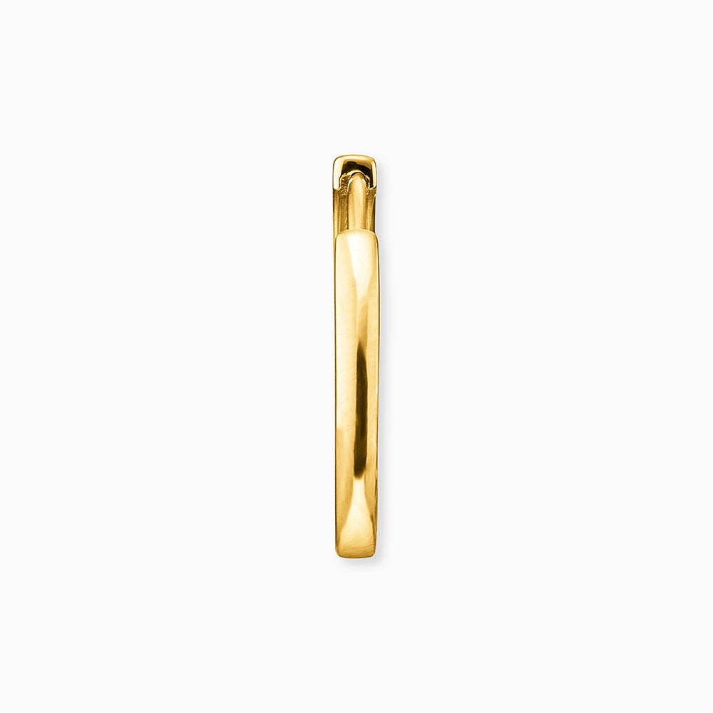 Engelsrufer BASIC Creole Lisa - Gelbgold vergoldet auf Silber 24 mm – Ansicht 5