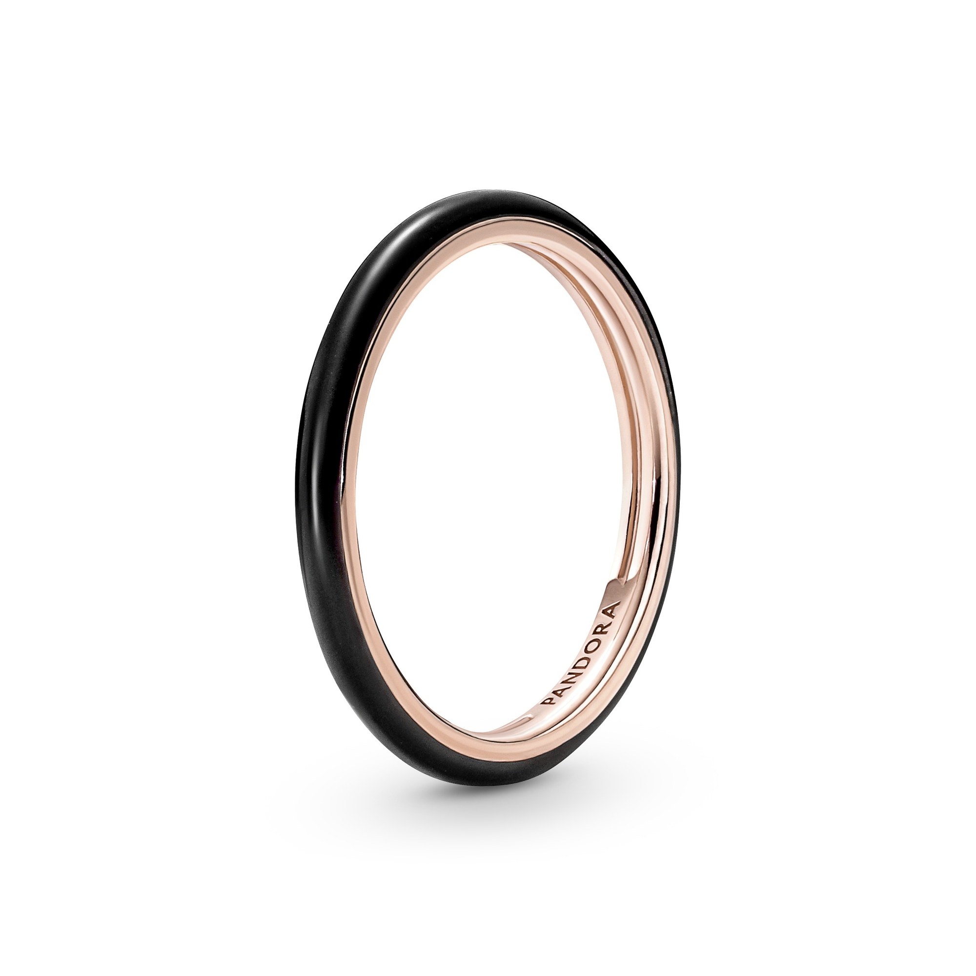 Pandora ME schwarzer Emaille-Ring - Roségold vergoldet - Emaille - Schwarz