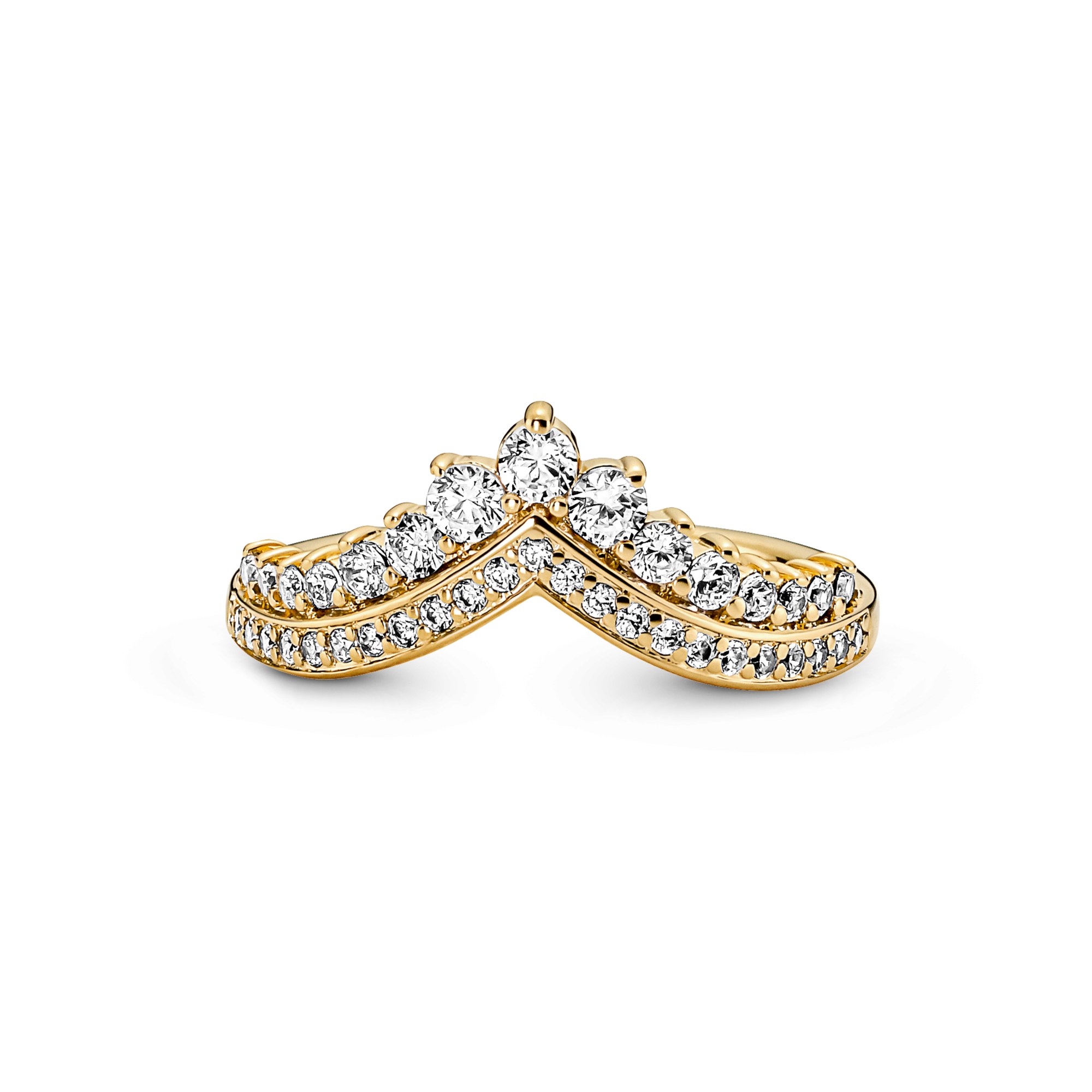 Pandora zeitloser Wunsch Tiara Ring - Gelbgold vergoldet - Zirkonia – Ansicht 2