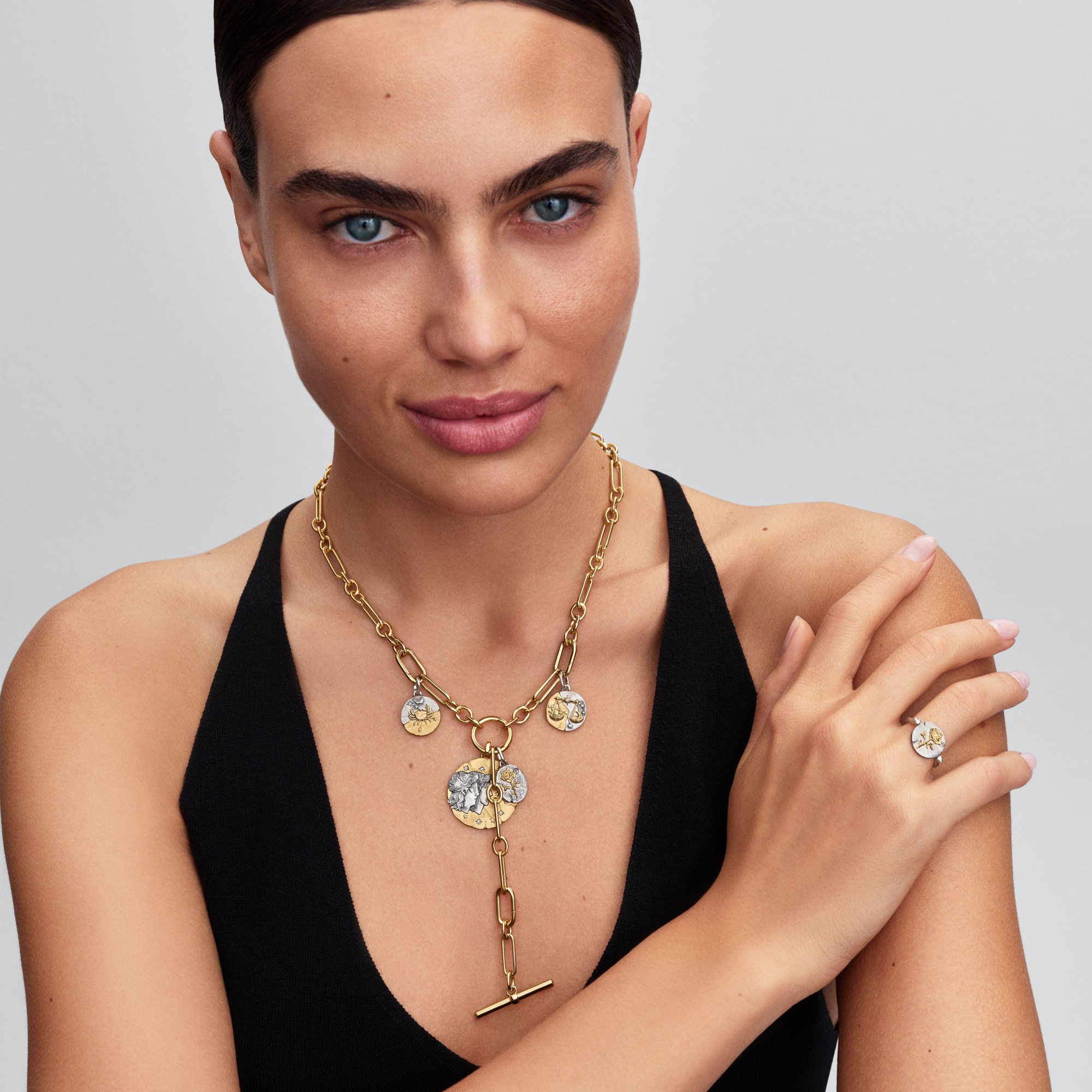 Pandora ME - Y-Gliederhalskette - Gelbgold Vergoldung - 45 cm – Ansicht 5