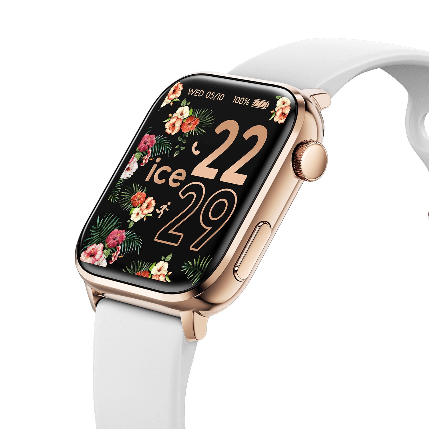 Ice-Watch ICE smart 2.0 Smartwatch - Weiß Roségold 1.96 Zoll – Ansicht 3