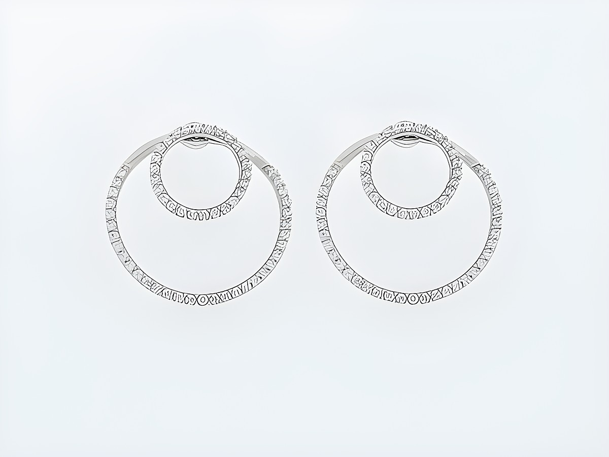 Ohrringe Silber rhod. rund wandelbar Stecker Zirkonia von Juwelier Harnisch, mit funkelnden Zirkonia verziert und elegantem Design, ideal für jeden Anlass.