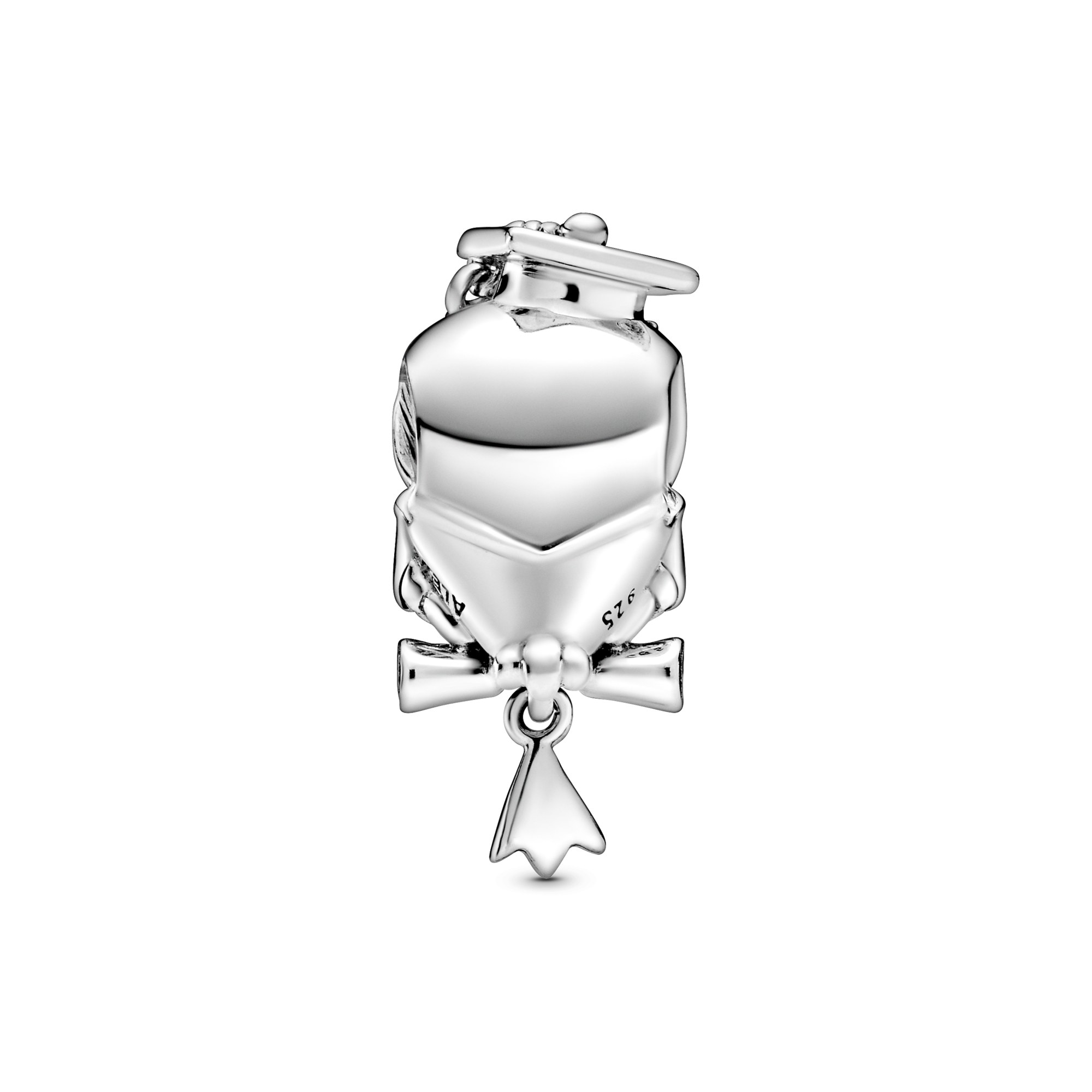 Pandora Silber Charm - Graduation Eule - Crystals – Ansicht 2