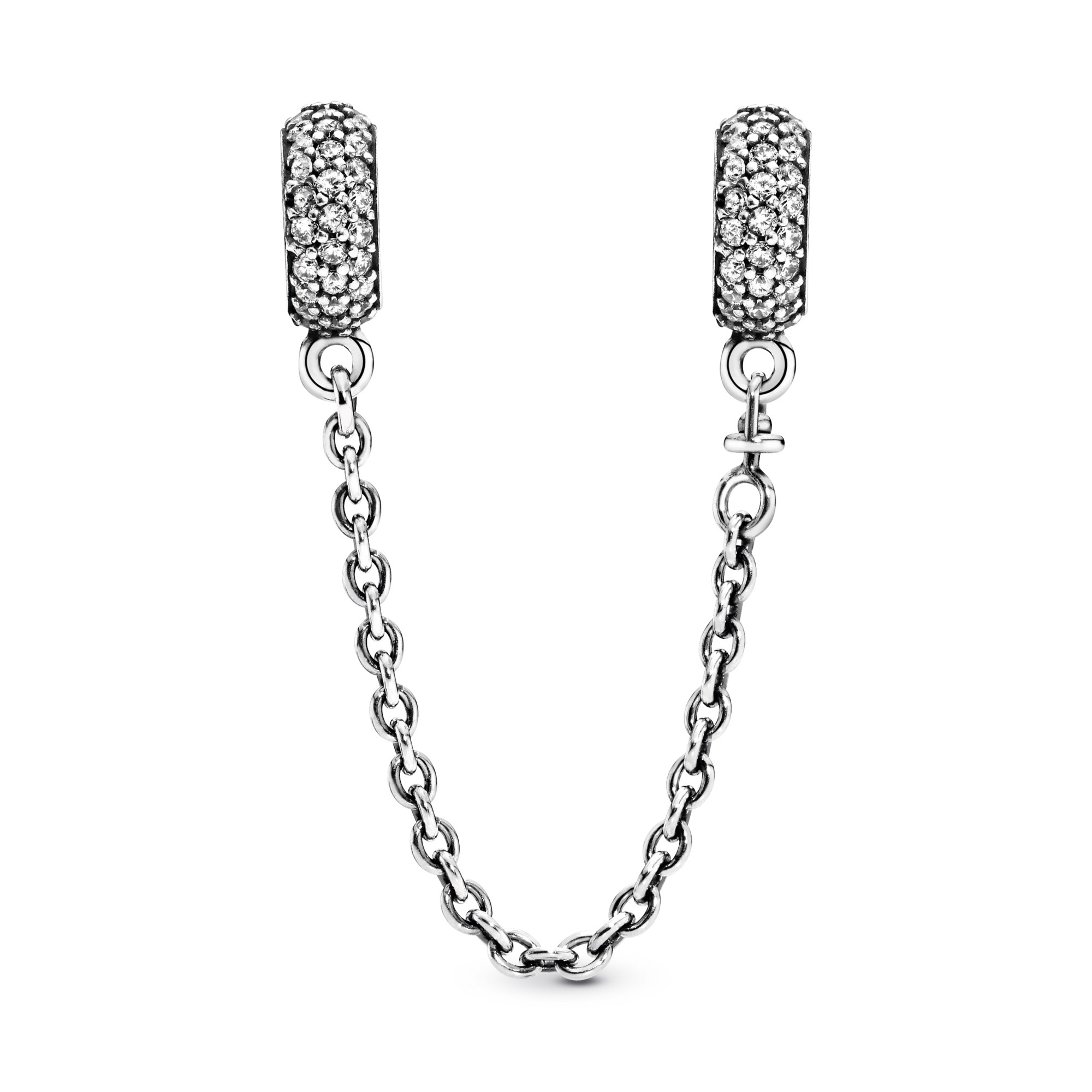 PANDORA Pavé Inspiration - Silber Sicherheitskettchen - Zirkonia - 50 mm – Ansicht 2