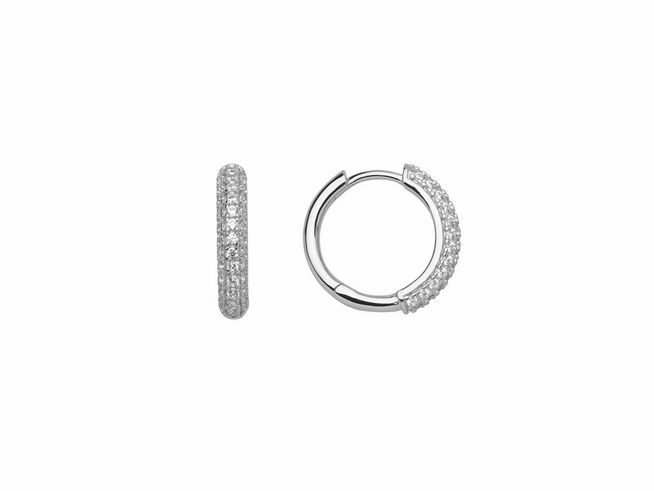 Xenox Sterling Silber Ohrringe XS2288 SUNRISE mit glitzerndem Design, elegant und zeitlos, ideal für jeden Anlass, strahlend und funkelnd, perfekte Ergänzung für Ihr Schmuckkästchen.