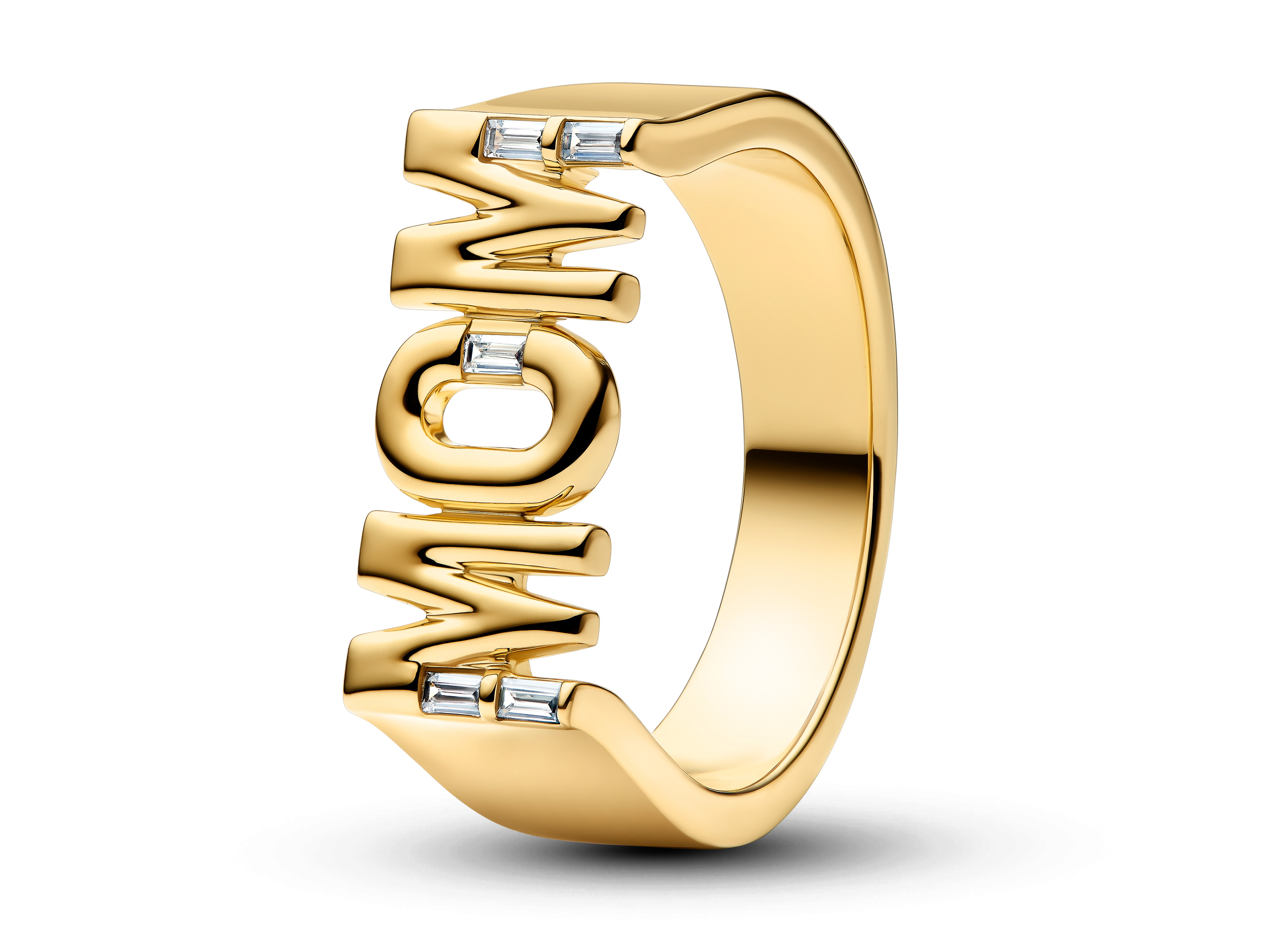 Pandora 164460C01-60 - Siegelring Mom - Gelbgold Vergoldung - Zirkonia - Gr. 60