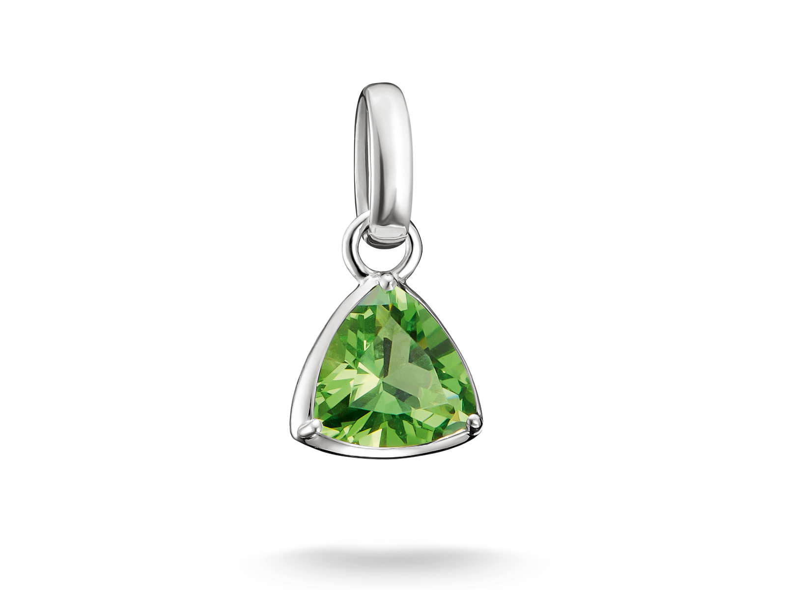 Thomas Sabo Connect - CC1336-699-6 Birthstones Charm - August - Silber & Keramik Stein - Grün - Charm mit Öse