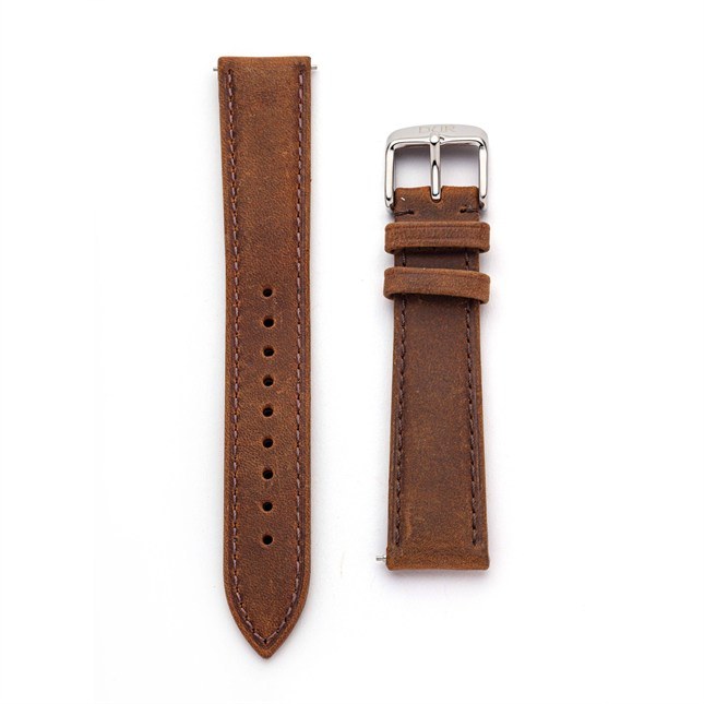 DUR Rindsleder Braun - 18 mm - Uhren Ersatzarmband – Ansicht 2