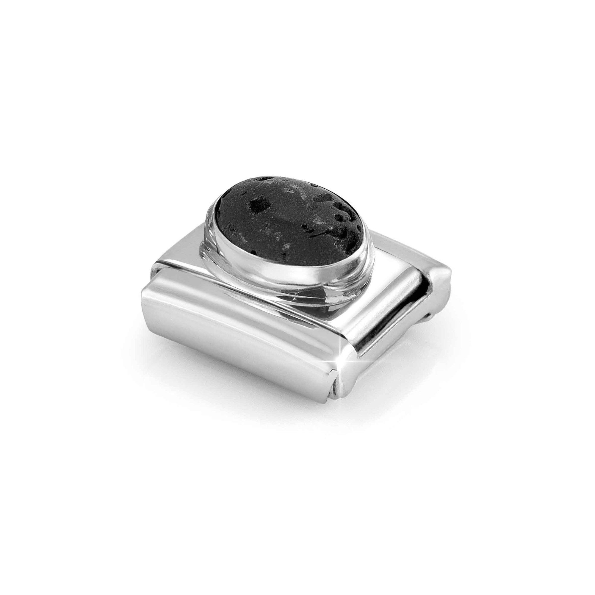 Nomination Composable Classic Charm Lavastein - Edelstahl, Sterling Silber – Ansicht 4