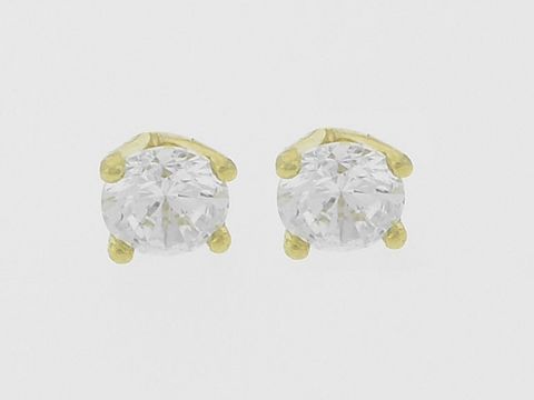 47707-0 Ohrringe Gold 333 rund hinreißend Stecker Zirkonia Hersteller Juwelier Harnisch Zirkonia in elegantem Design glänzen und setzen strahlende Akzente. Ideal für besondere Anlässe.