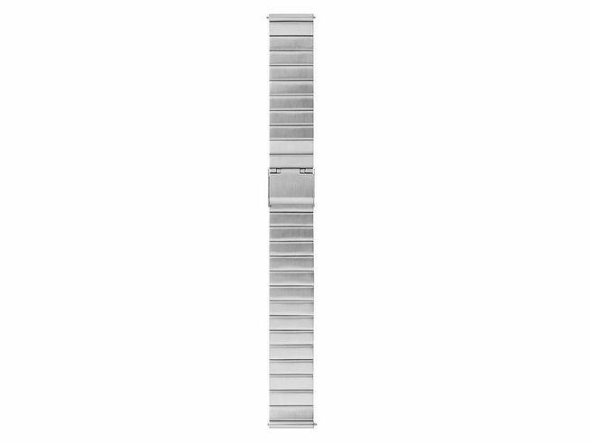 9000464-0 Metallarmband von Mondaine aus Edelstahl, 18 mm, Modell FMM.22618.ST.1M.K, zeigt ein schlankes, modernes Design mit einer klaren, strukturierten Oberfläche für einen eleganten Look.