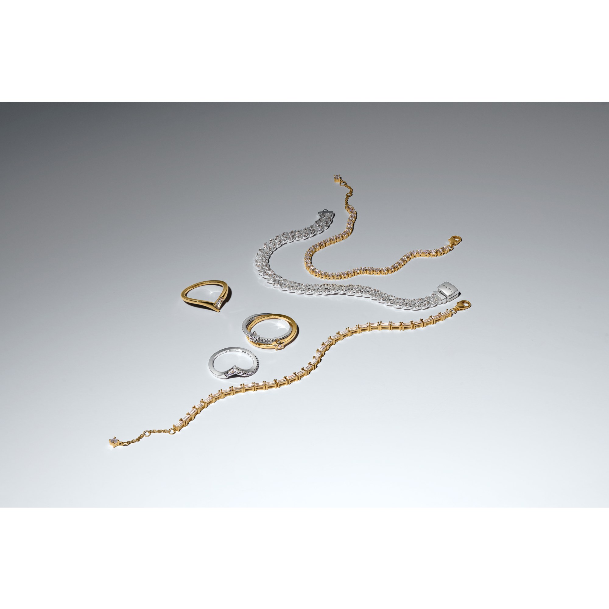 Pandora 561469C01 - Funkelndes Tennisarmband - Gelbgold Vergoldung - Zirkonia – Ansicht 4