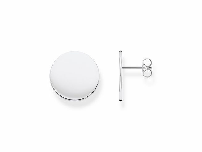 Runde Thomas Sabo Ohrstecker aus Sterling Silber, Modell H2203-001-21, in schlichtem, glänzendem Design, ideal für jeden Anlass und vielseitig kombinierbar.