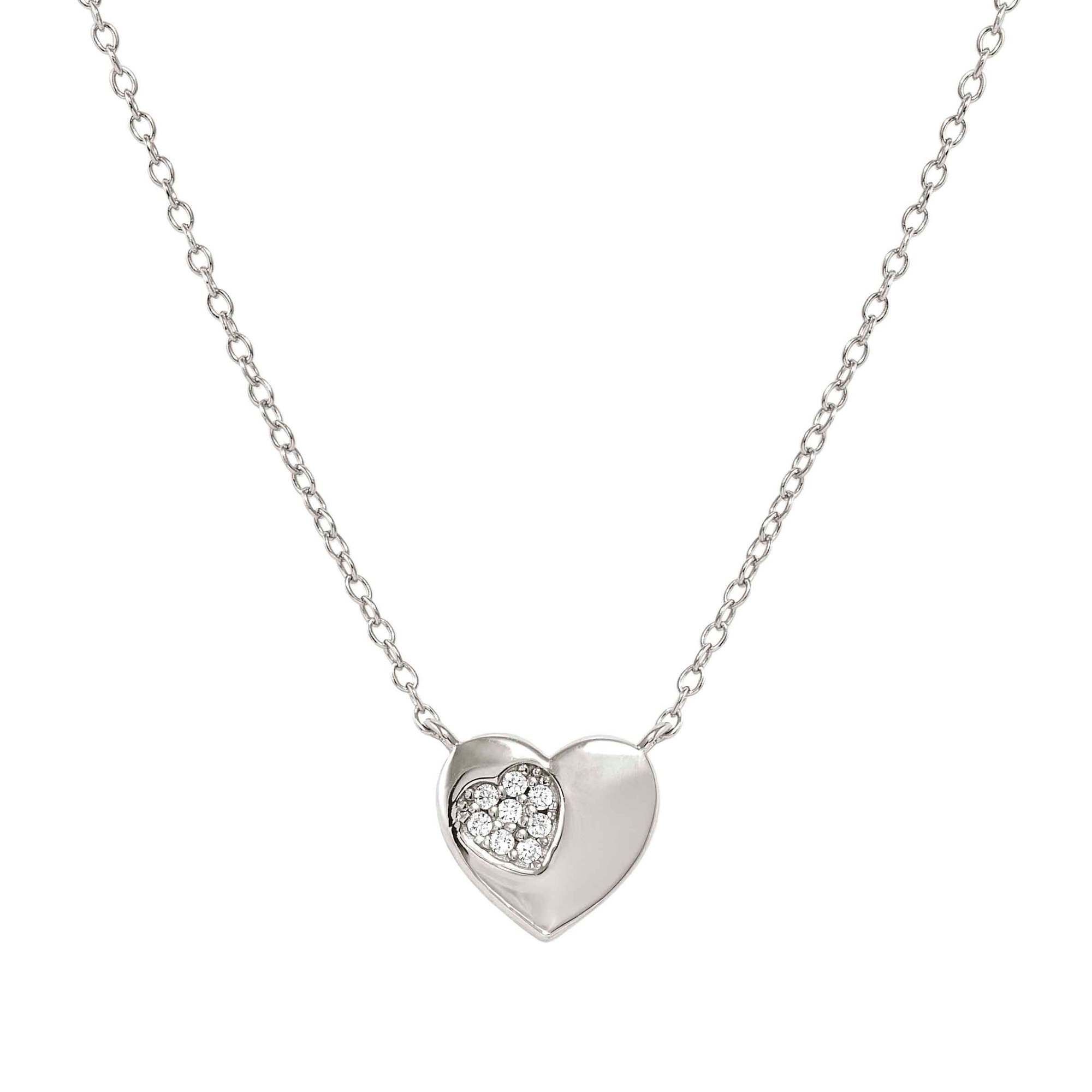 Nomination Petit Sparkle - Sterling Silber Halskette - Herz - Zirkonia - 38-44 cm – Ansicht 2