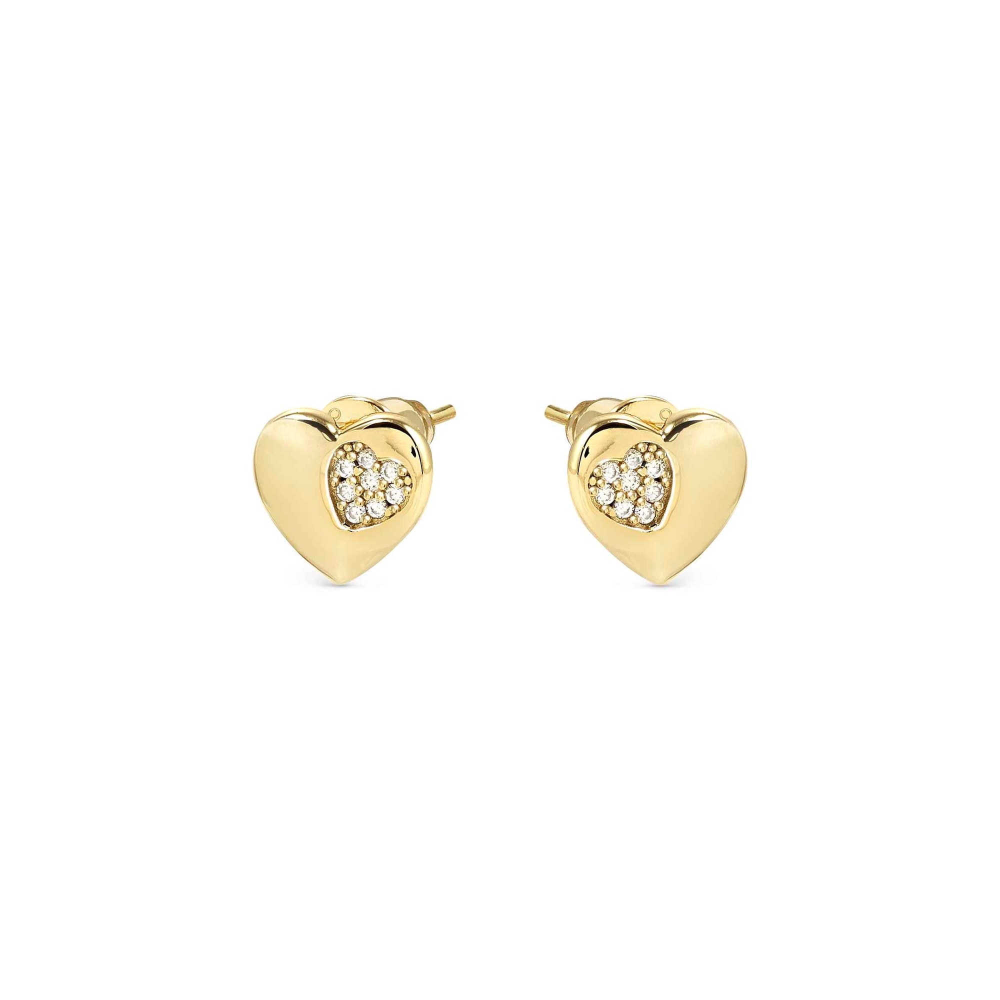 Nomination Petit Sparkle - Sterling Silber Ohrstecker - Herz - vergoldet - Zirkonia