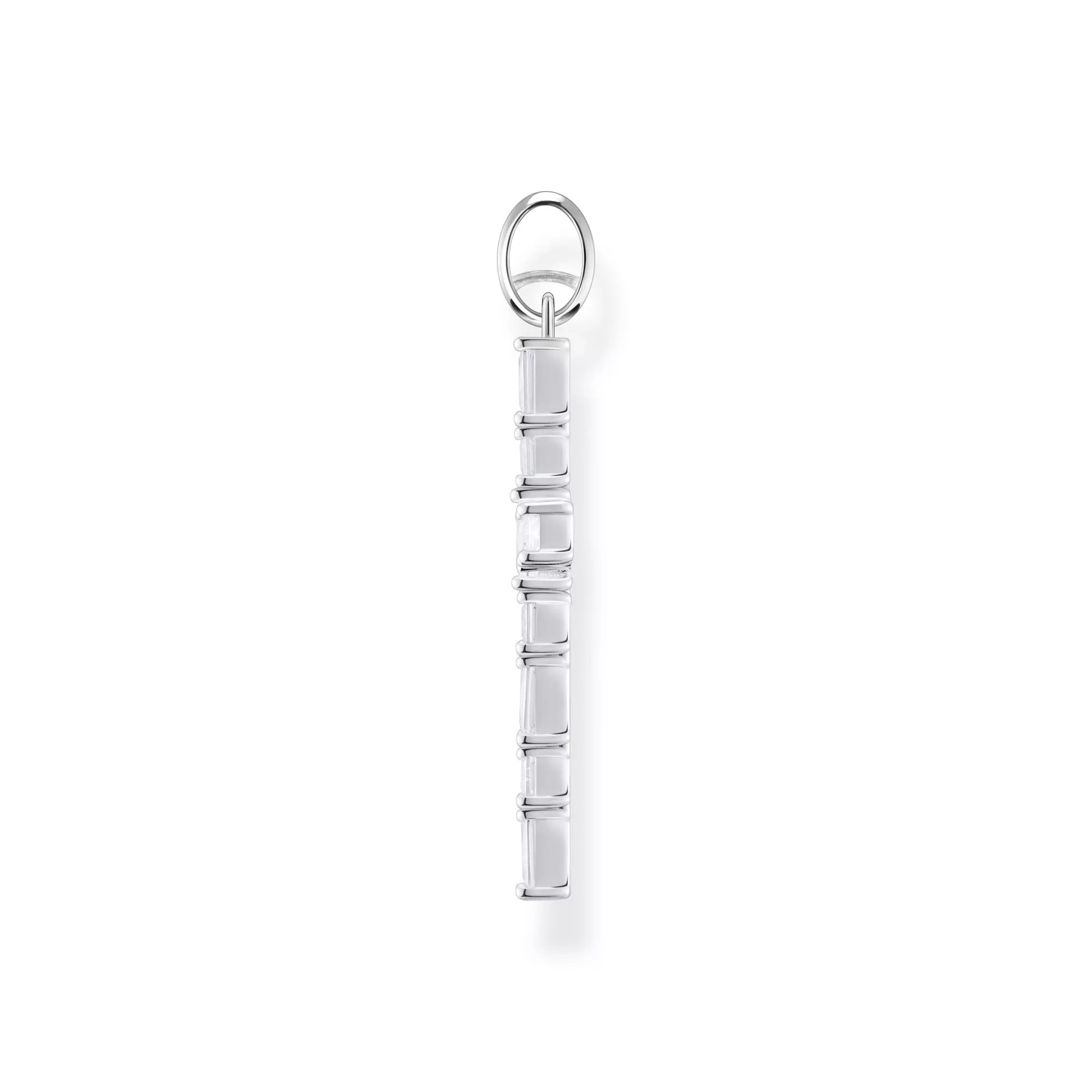 Thomas Sabo Anhänger - Silber + Zirkonia - pink - Kreuz – Ansicht 2