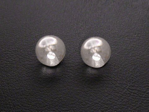 Ohrringe Kugeln aus Sterling Silber mit Bergkristall, gefertigt vom Juwelier Harnisch, elegant und zeitlos, ideal für jeden Anlass.