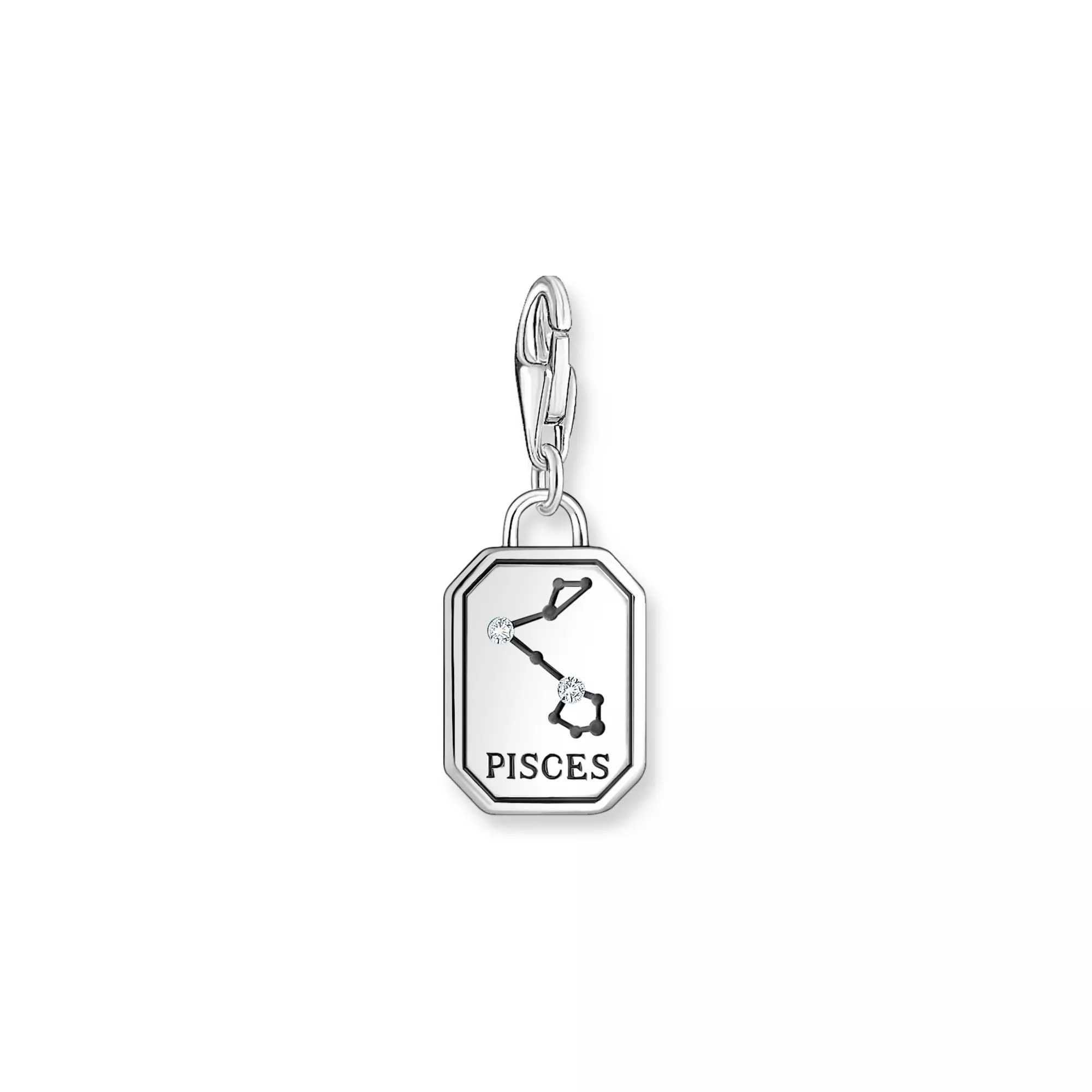 Thomas Sabo Charm-Anhänger - Sternzeichen Fische - Silber gesch. & Zirkonia – Ansicht 2