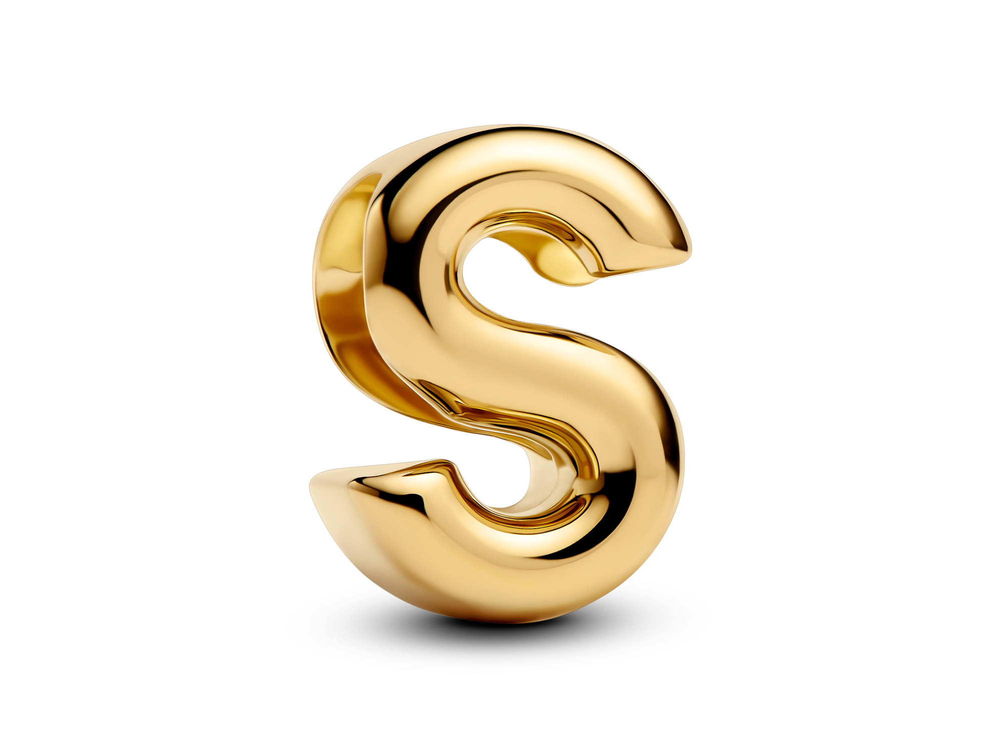 Pandora 763965C00 Buchstabe S - Alphabet - Gelbgold Vergoldung