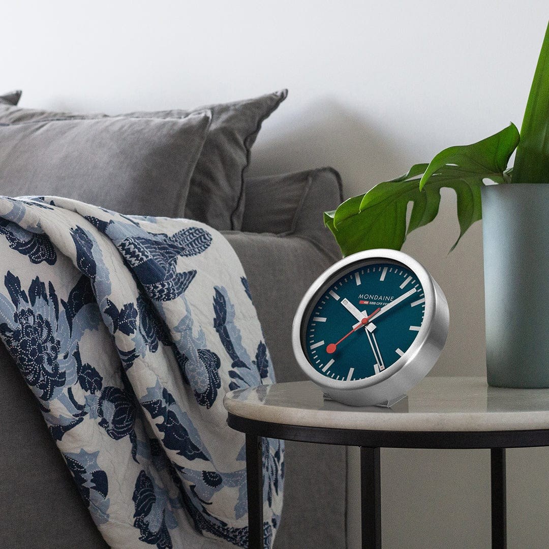 Mondaine Wecker Ozean Blau - Clocks - 12,5 cm – Ansicht 3