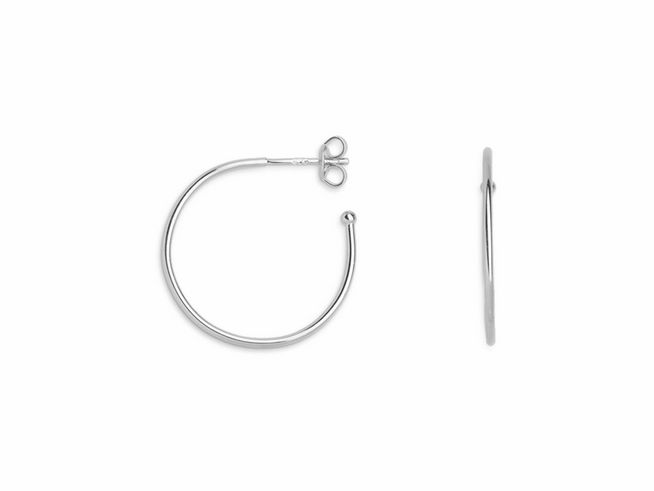 Xenox Sterling Silber Ohrringe XS8650 sind elegante Creolen aus hochwertigem Silber, die schlicht und modern wirken und perfekt für jeden Anlass geeignet sind.